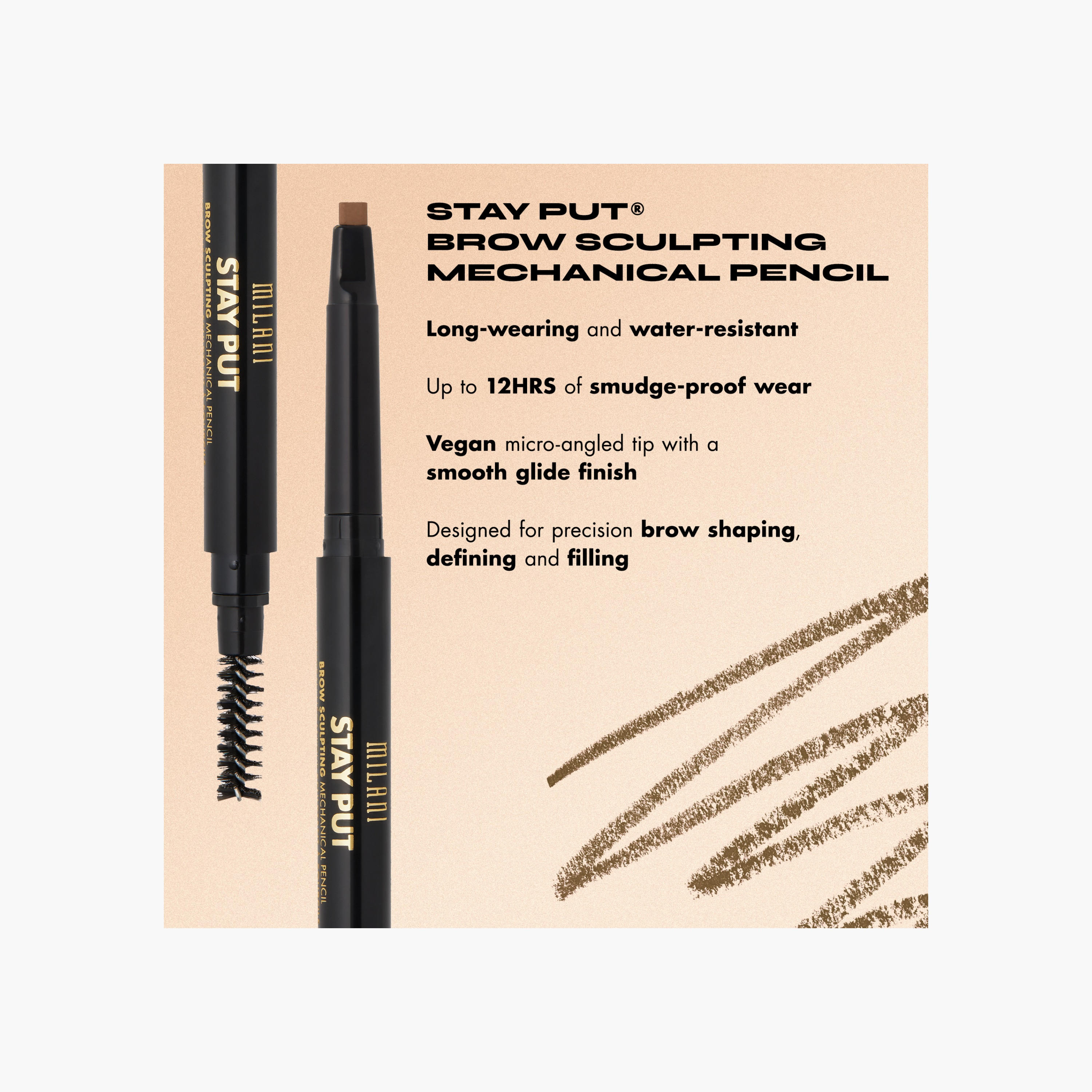 Milani Stay Put Brow Mechanical Pencil -0.28 gms-beautyandpersonalcare-makeup-eyes-eyebrows-image-3