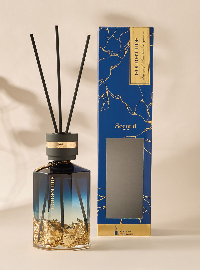 Aurum Reed Diffuser 900ML Golden Tide- Blue-household-homefragrance-reeddiffusers-image-3