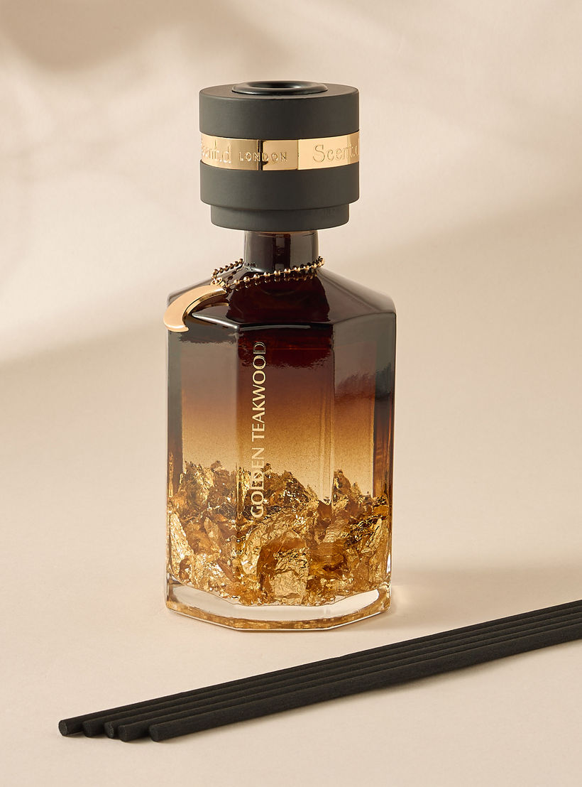 Aurum Reed Diffuser 450ML Golden Teakwood- Brown-household-homefragrance-reeddiffusers-image-2