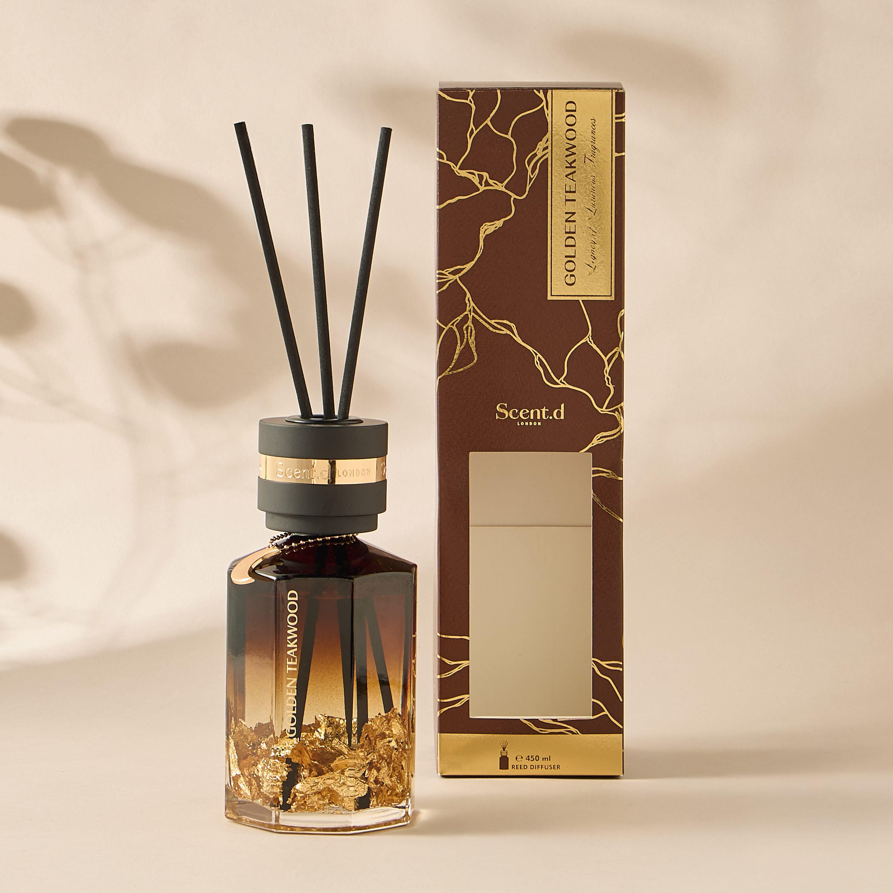 Aurum Reed Diffuser 450ML Golden Teakwood- Brown-household-homefragrance-reeddiffusers-image-3