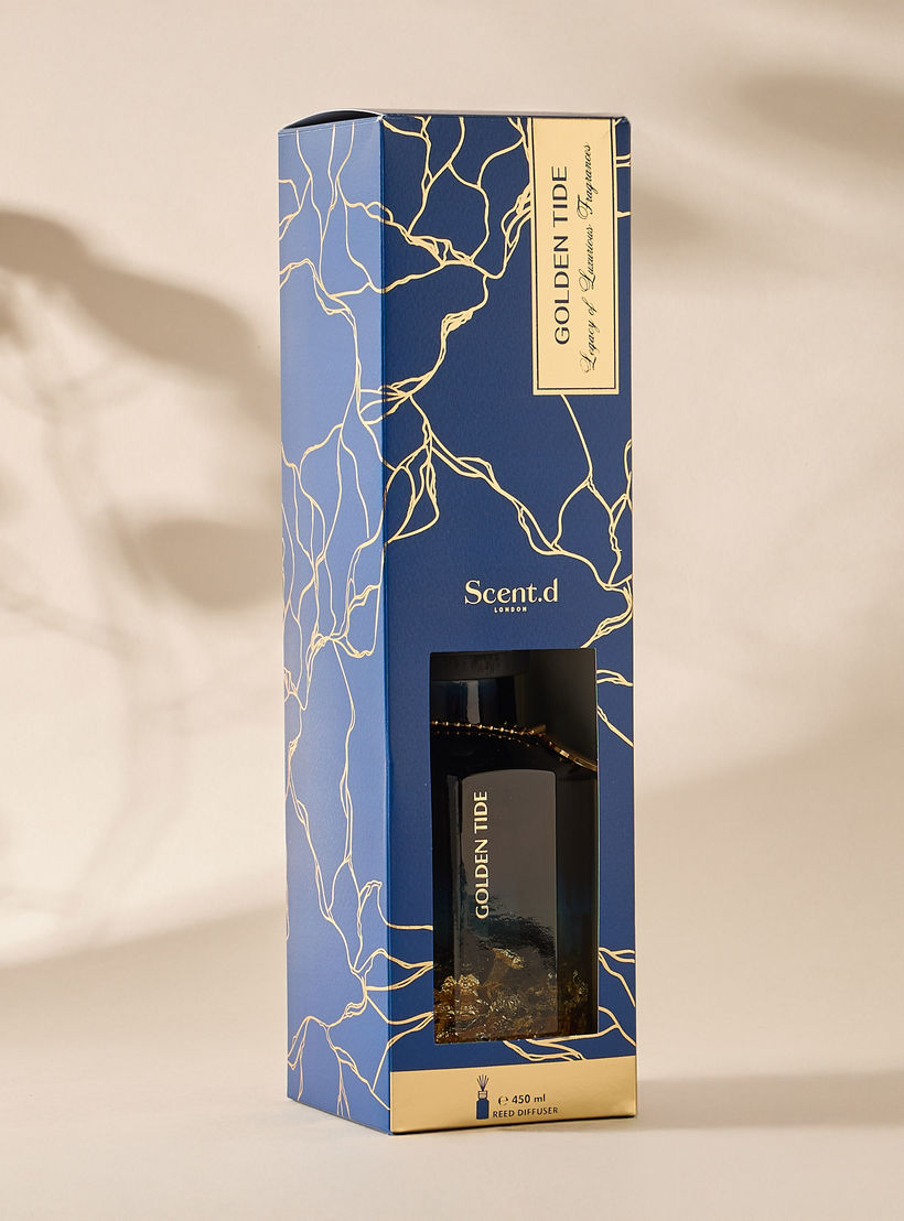 Aurum Reed Diffuser 450ML Golden Tide- Blue-household-homefragrance-reeddiffusers-image-8