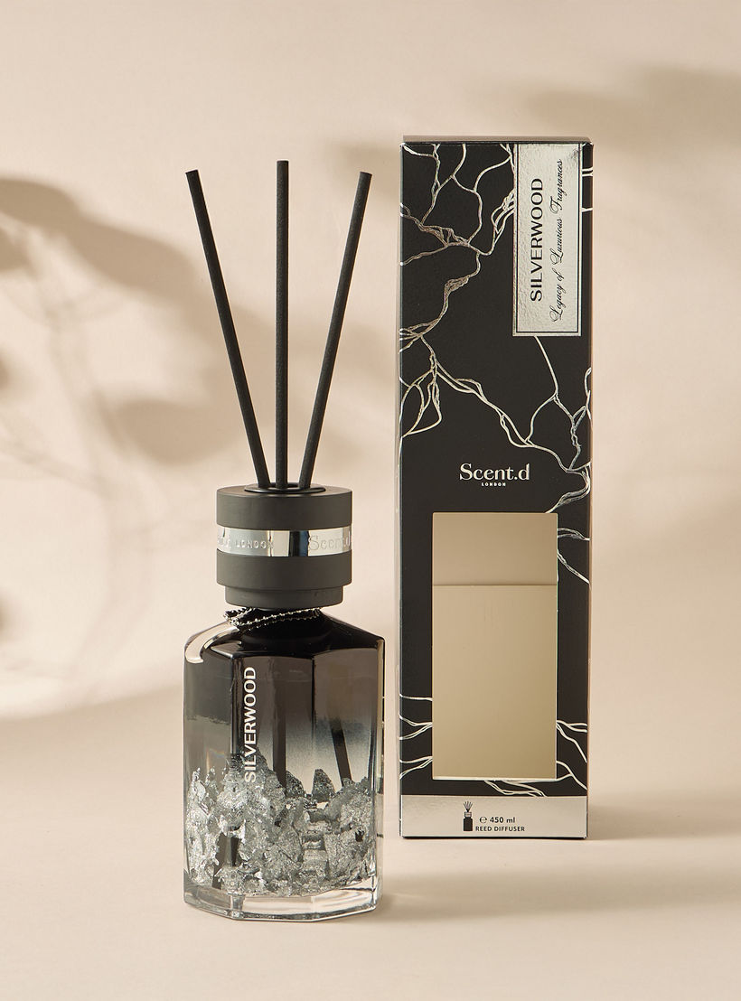 Scent.d London Aurum Silverwood Reed Diffuser - 450 ml-household-homefragrance-reeddiffusers-image-3