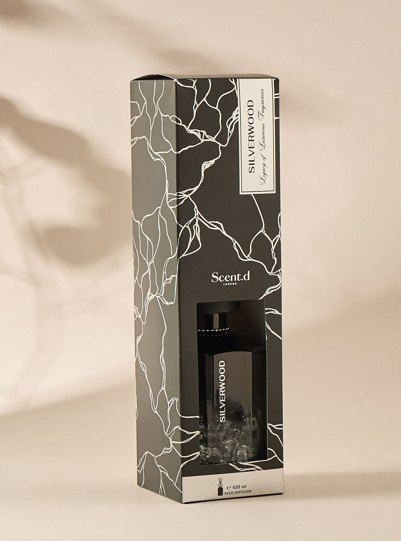 Scent.d London Aurum Silverwood Reed Diffuser - 450 ml-household-homefragrance-reeddiffusers-image-8