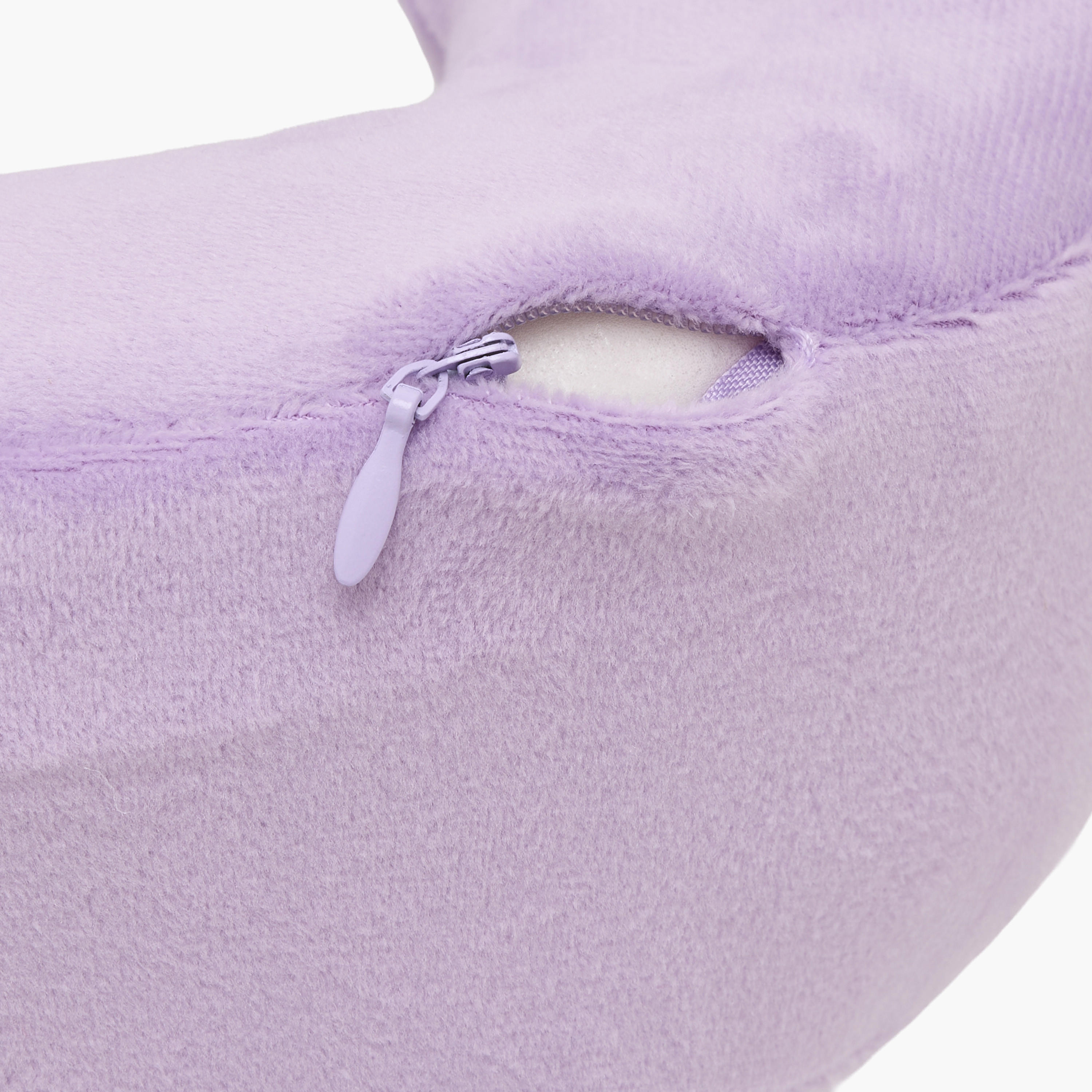 Findz Solid Hook and Loop Closure Neck Pillow with Zip Closure-travel-pillows-image-4