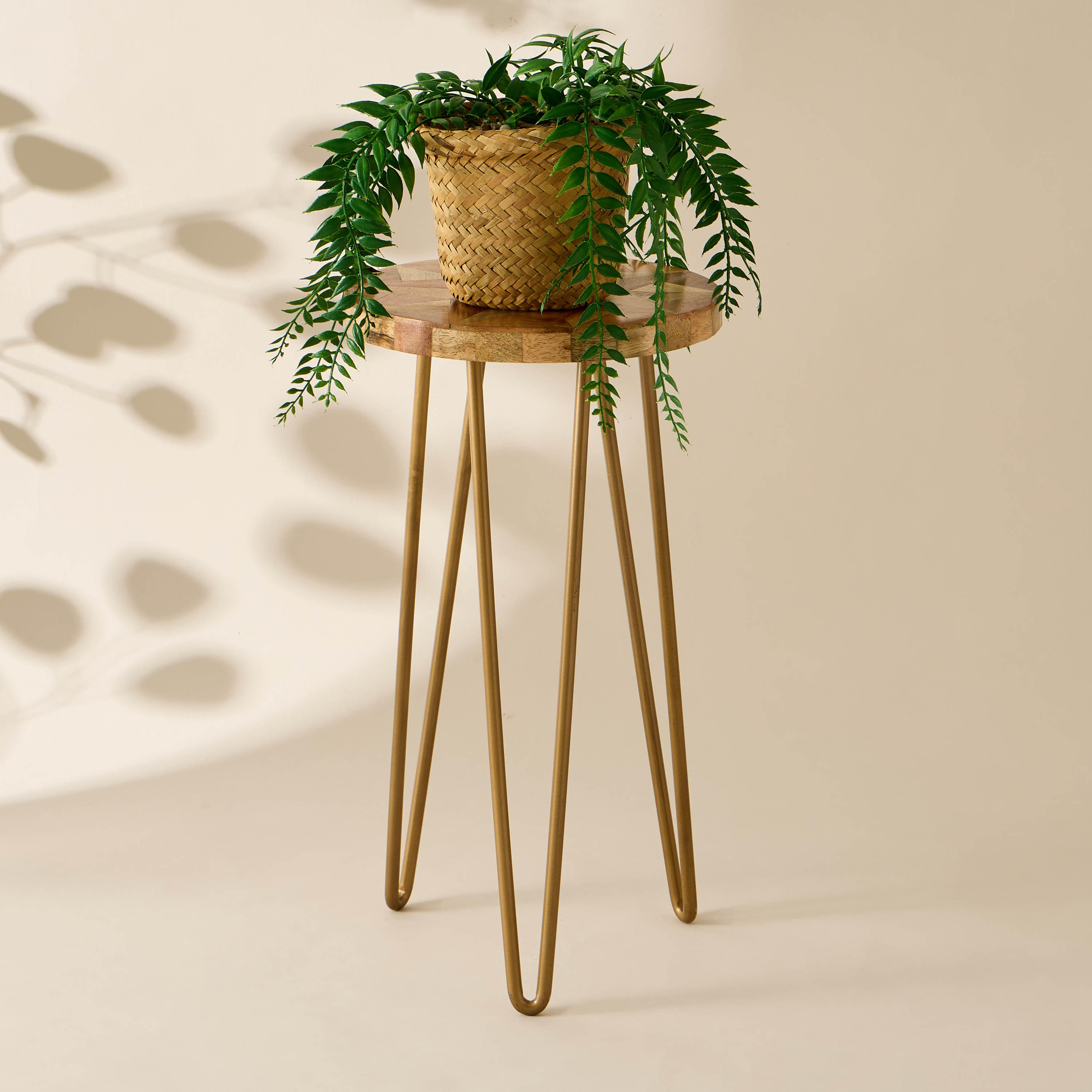 Decorative Metal Plant Stand - 20x38 cms-household-gardenandoutdoor-trellisandstands-plantstands-image-1
