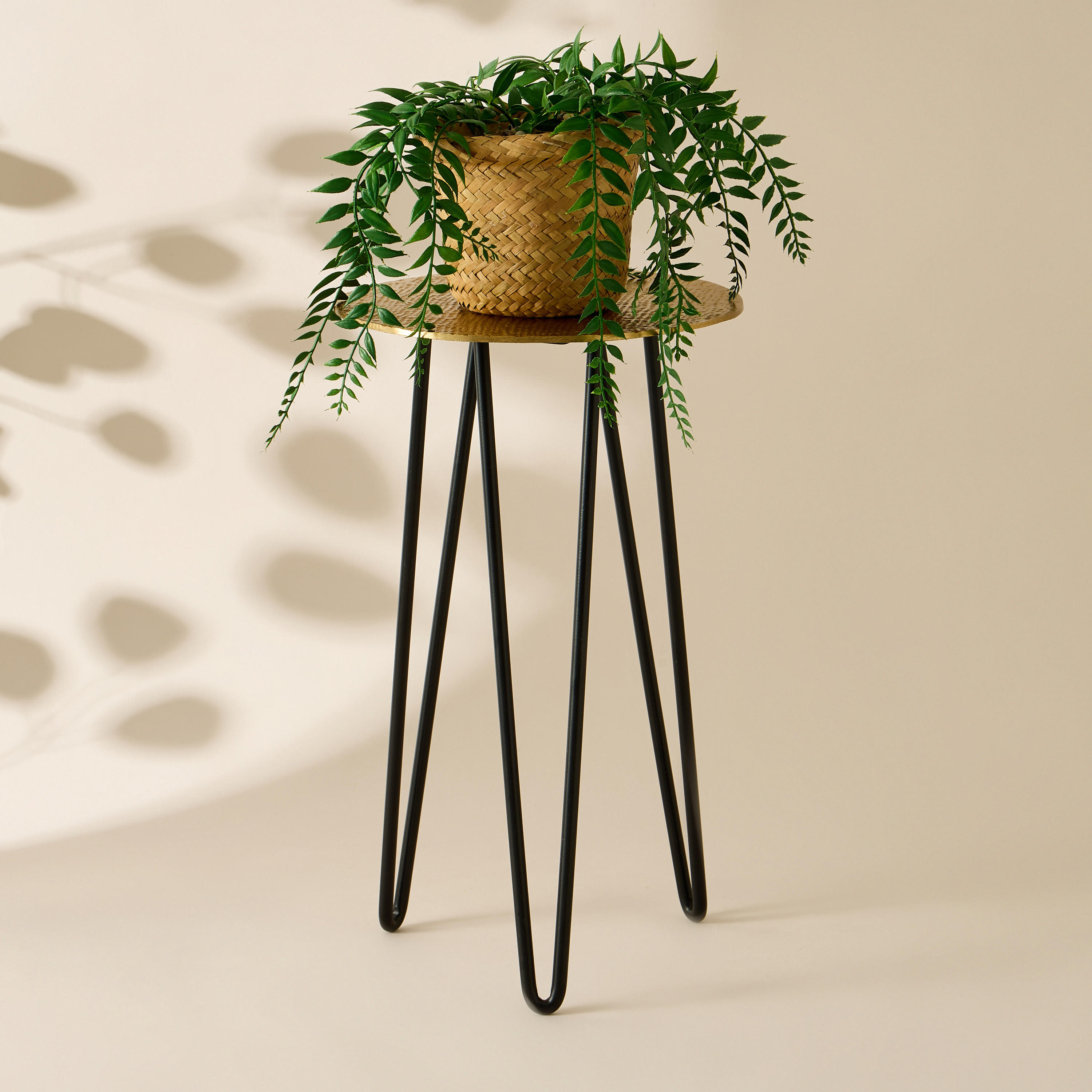 Decorative Metal Plant Stand - 20x38 cms-household-gardenandoutdoor-trellisandstands-plantstands-image-1