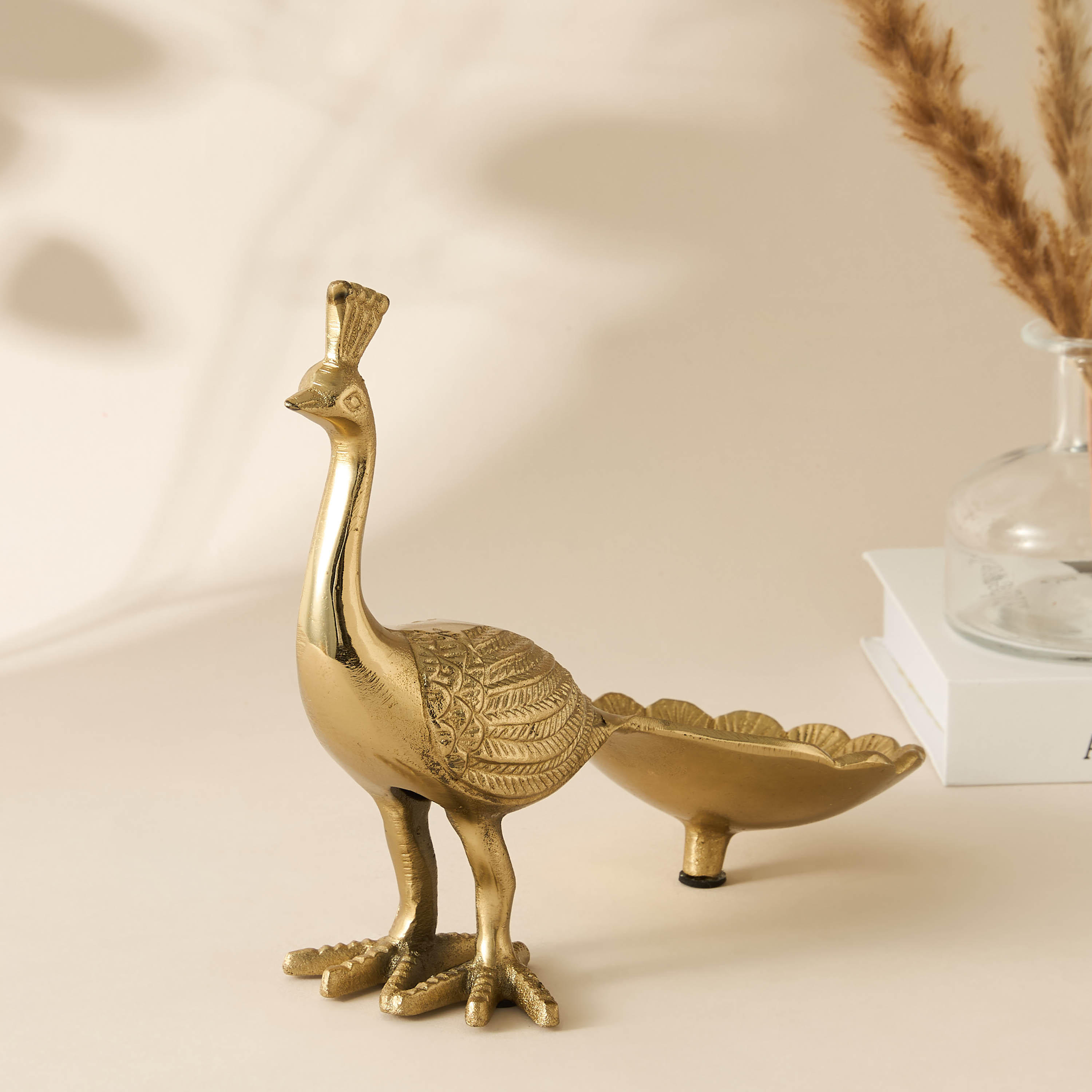Decorative Peacock Sculpture-household-decor-decorativeobjectsandsculptures-image-1