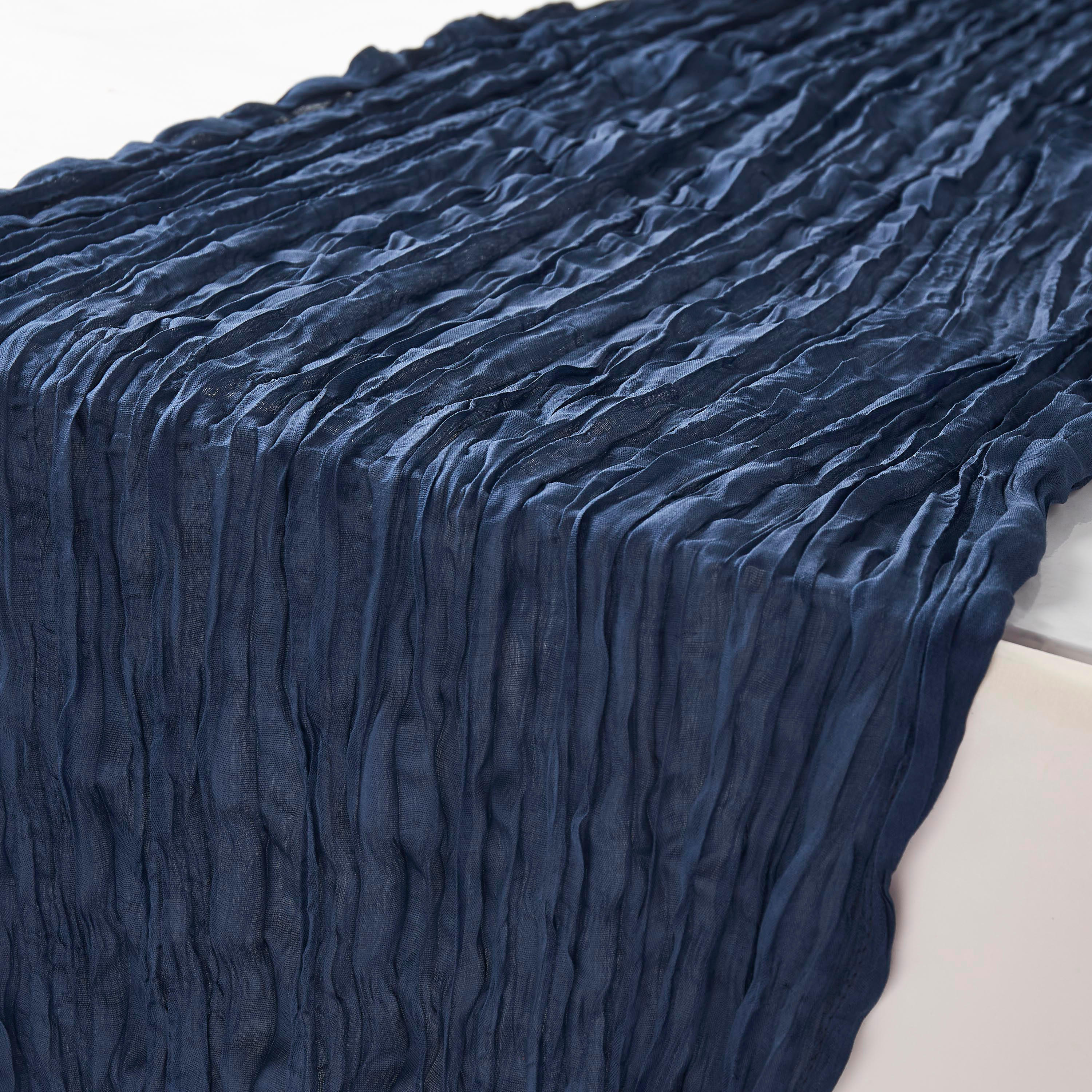 Crinkled Texture Table Runner - 90x180 cms-household-dining-tablelinen-runnersandtablecovers-image-2