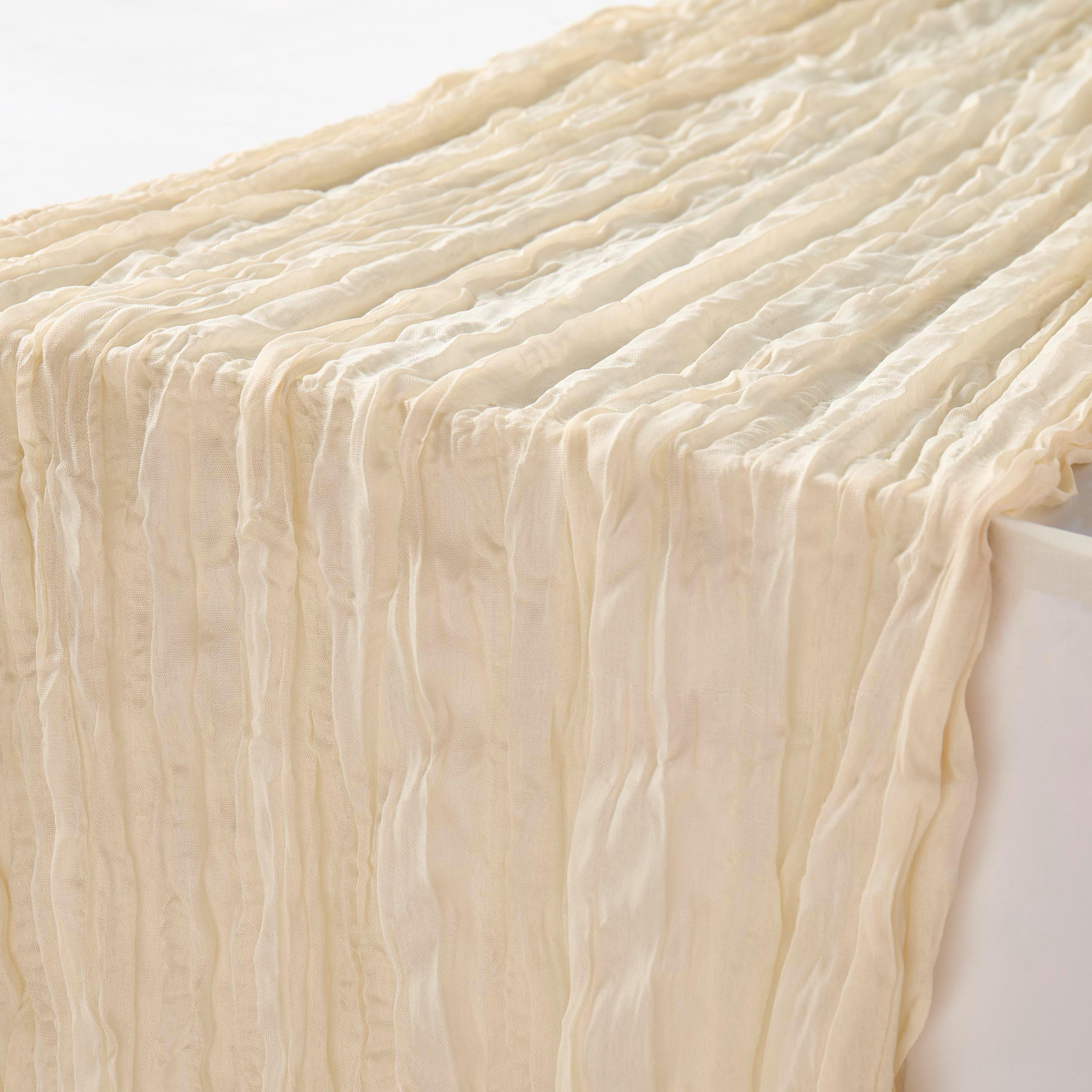 Crinkled Texture Table Runner - 90x180 cms-household-dining-tablelinen-runnersandtablecovers-image-2