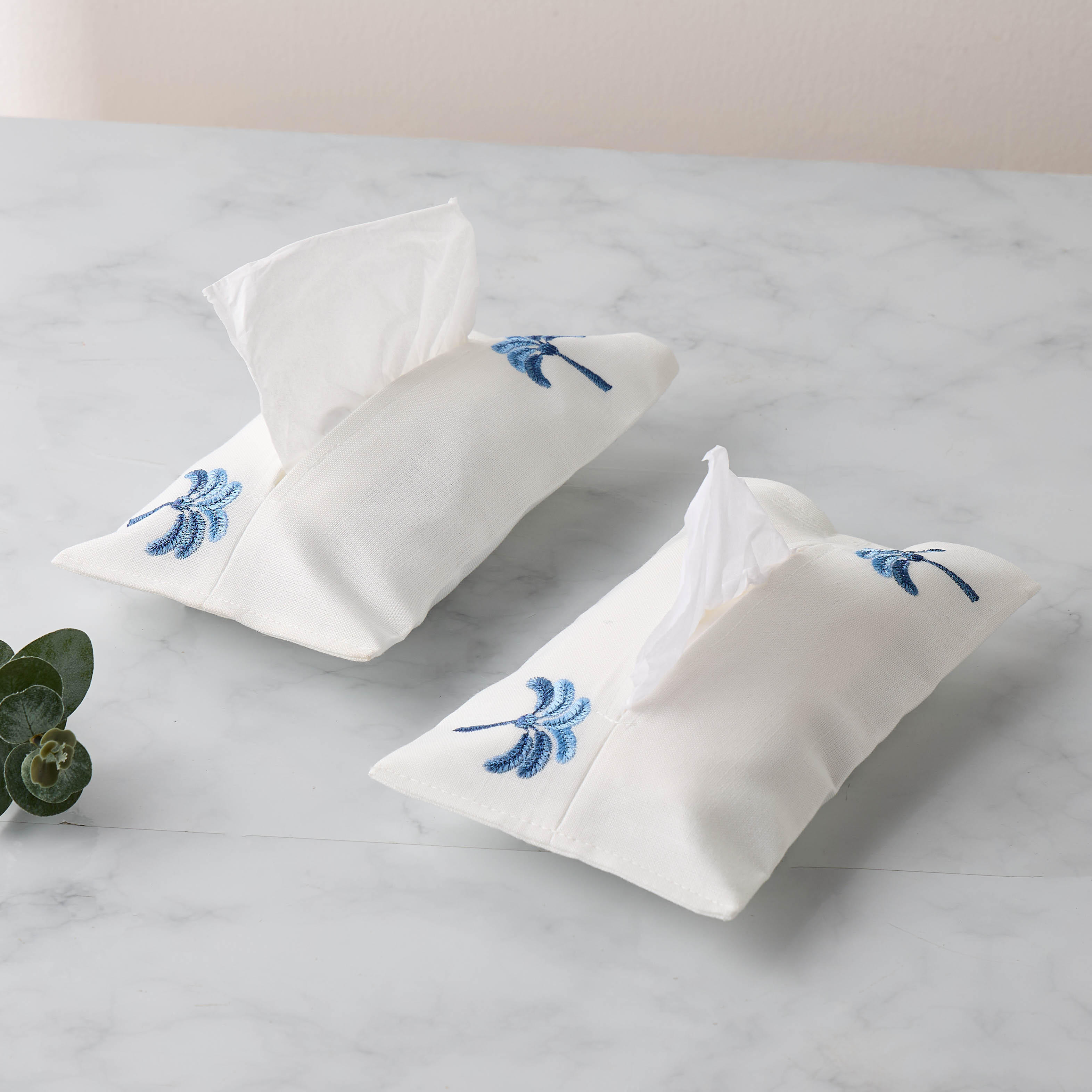 Palm Tree Embroidered Tissue Cover - Set of 2-household-dining-tablelinen-napkinsandaccessories-image-1