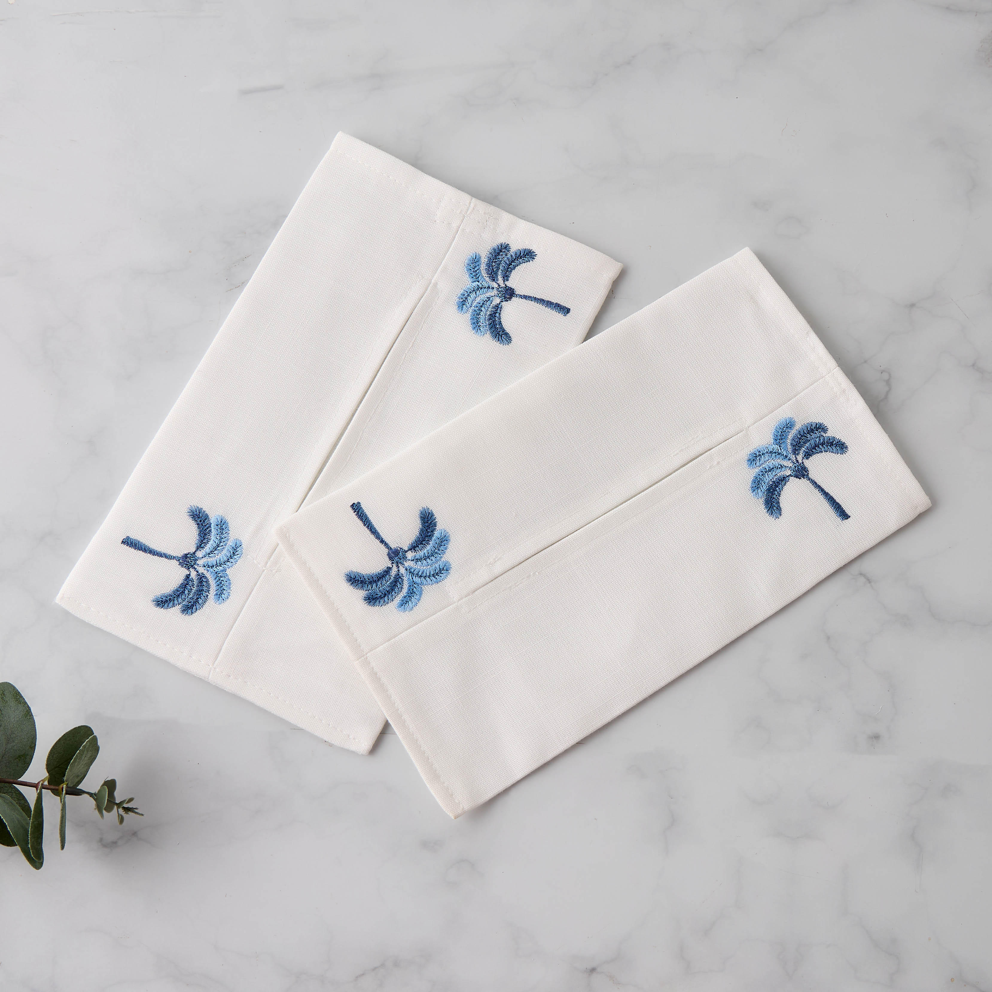 Palm Tree Embroidered Tissue Cover - Set of 2-household-dining-tablelinen-napkinsandaccessories-image-2