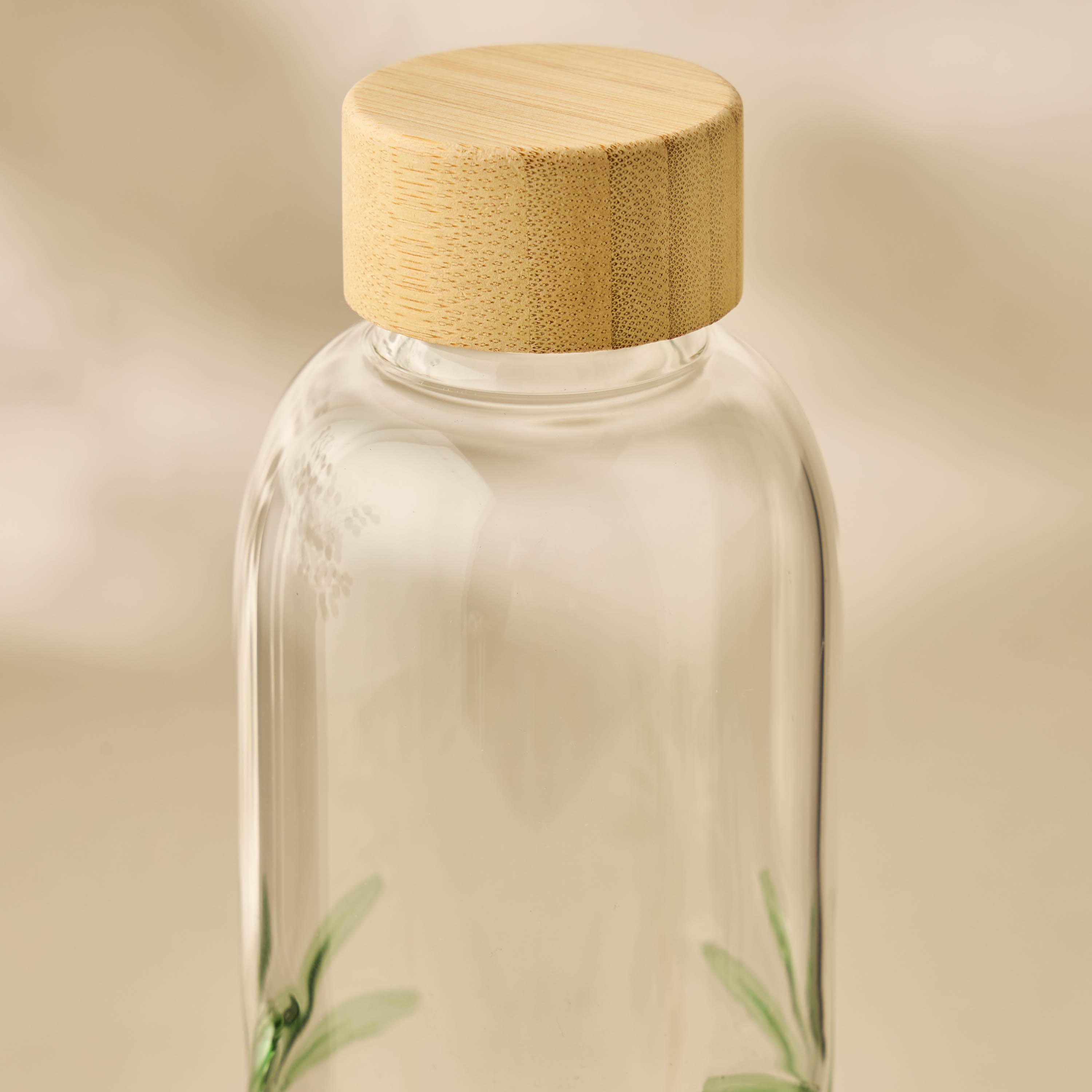 Palm Tree Print Glass Water Bottle-household-dining-drinkserveware-bottles-image-2