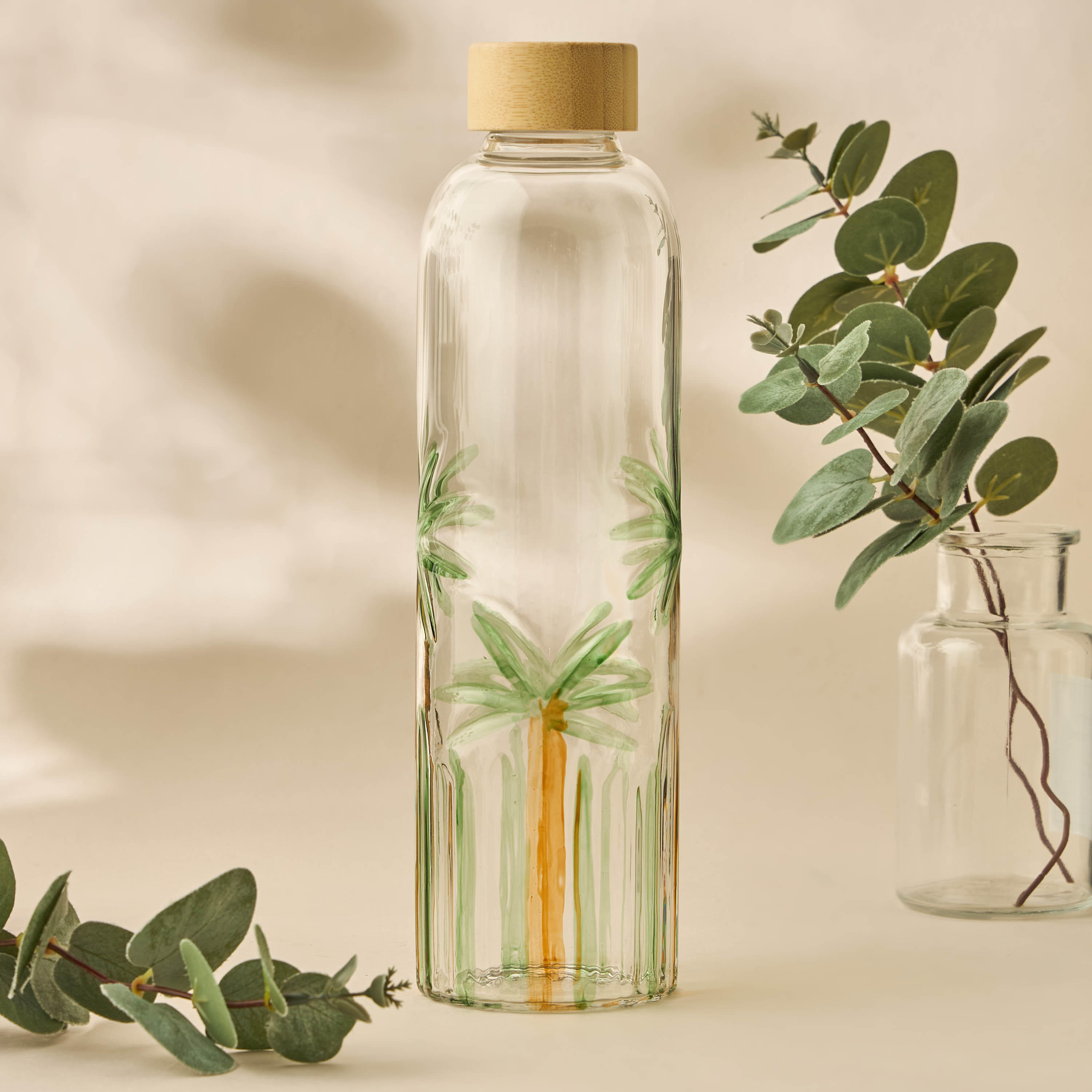 Palm Tree Print Glass Water Bottle-household-dining-drinkserveware-bottles-image-5