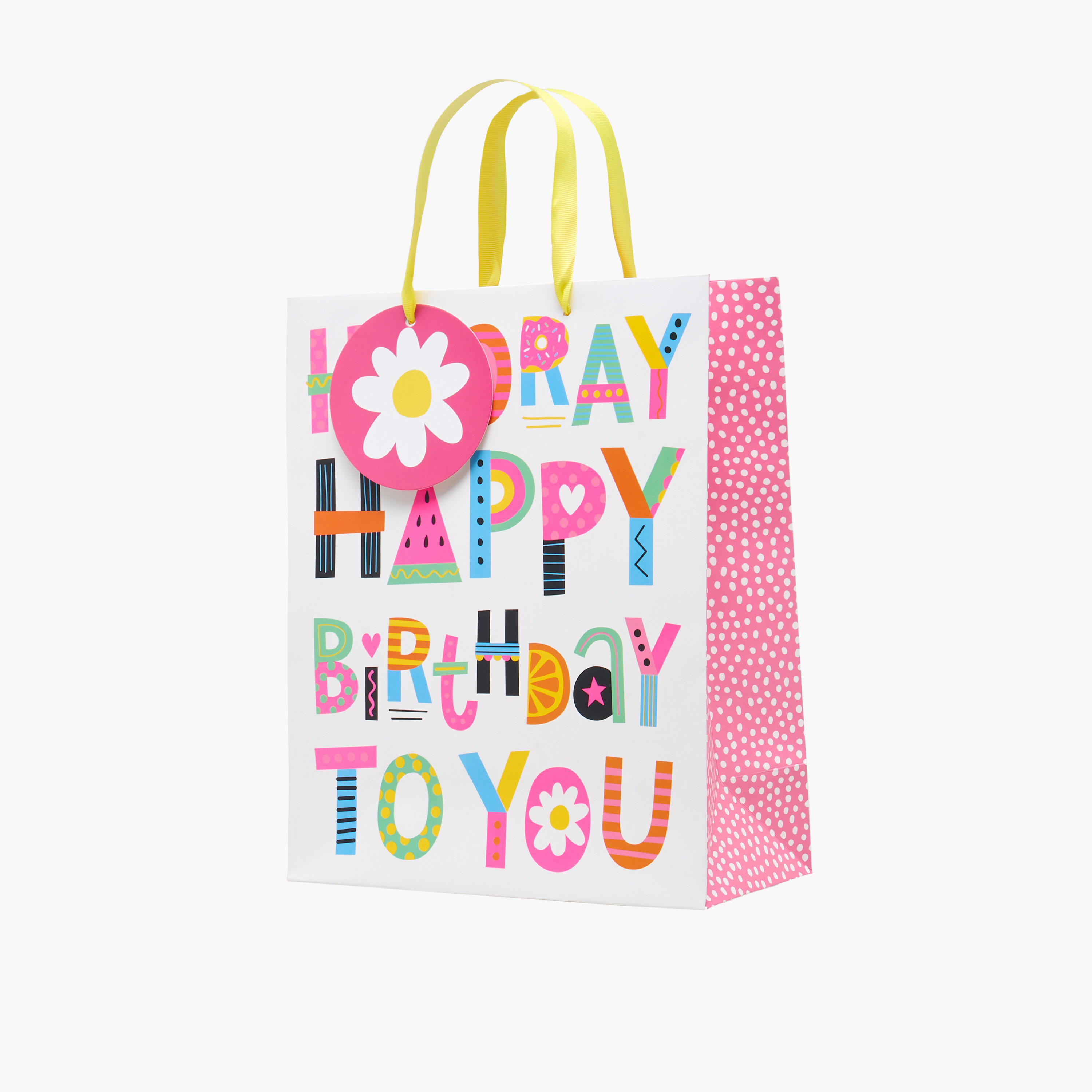 Findz Happy Birthday Print Paper Gift Bag - Large-household-giftingaccessories-giftings-image-2