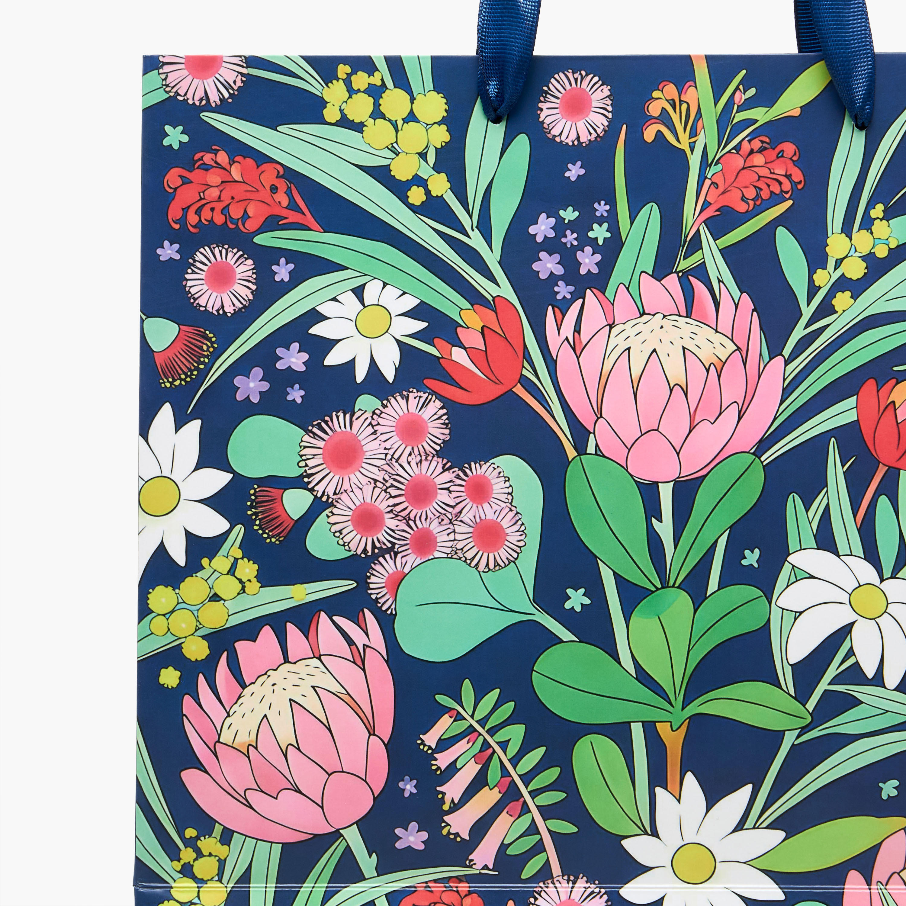 Findz Floral Print Paper Gift Bag - Large-household-giftingaccessories-giftings-image-3