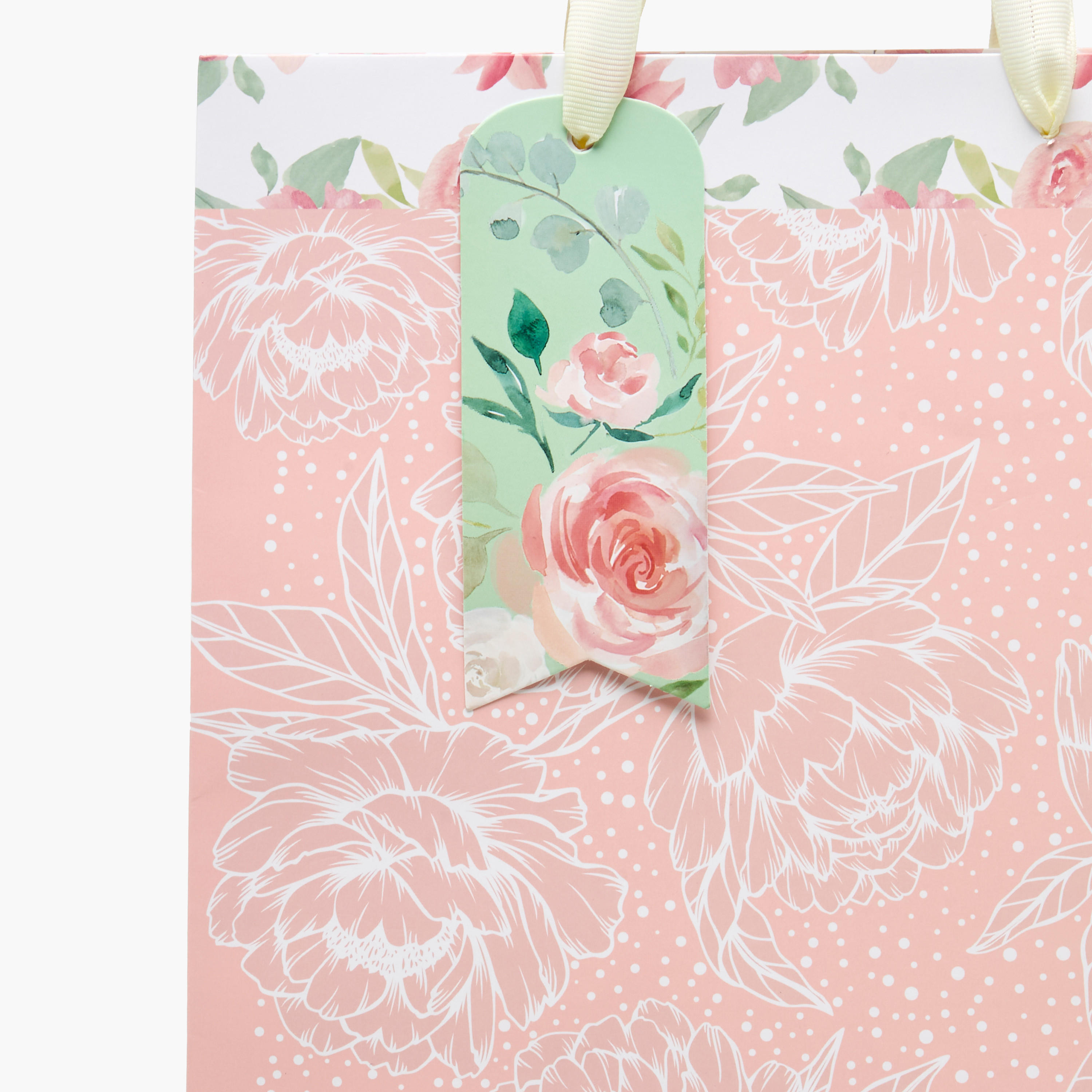 Findz Floral Print Paper Gift Bag - Large-household-giftingaccessories-giftings-image-3