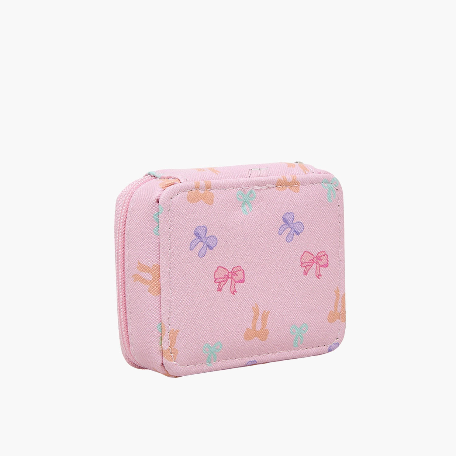 Findz Bow Print Pill Case with Zip Closure-travel-accessories-image-2