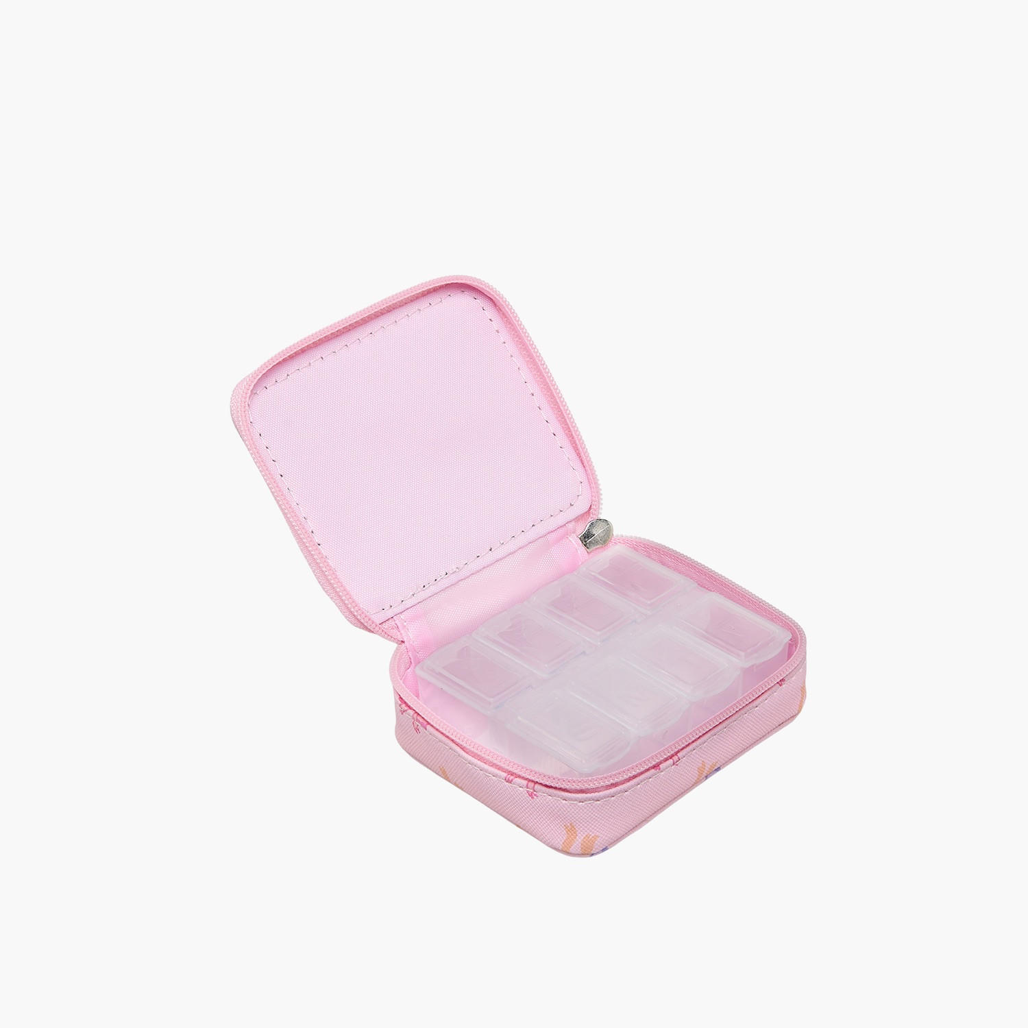 Findz Bow Print Pill Case with Zip Closure-travel-accessories-image-4