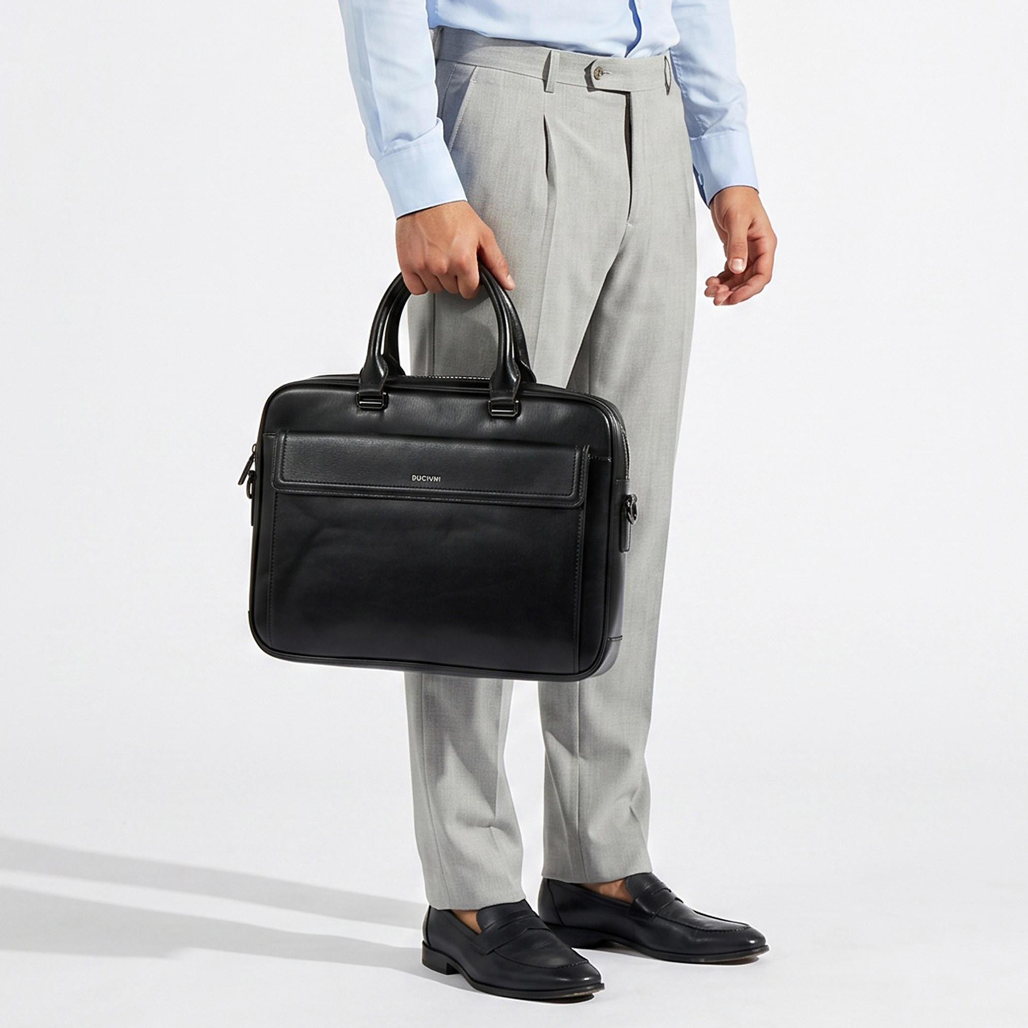 Duchini Men 90 Degree Opening Laptop Bag-men-bags-image-2