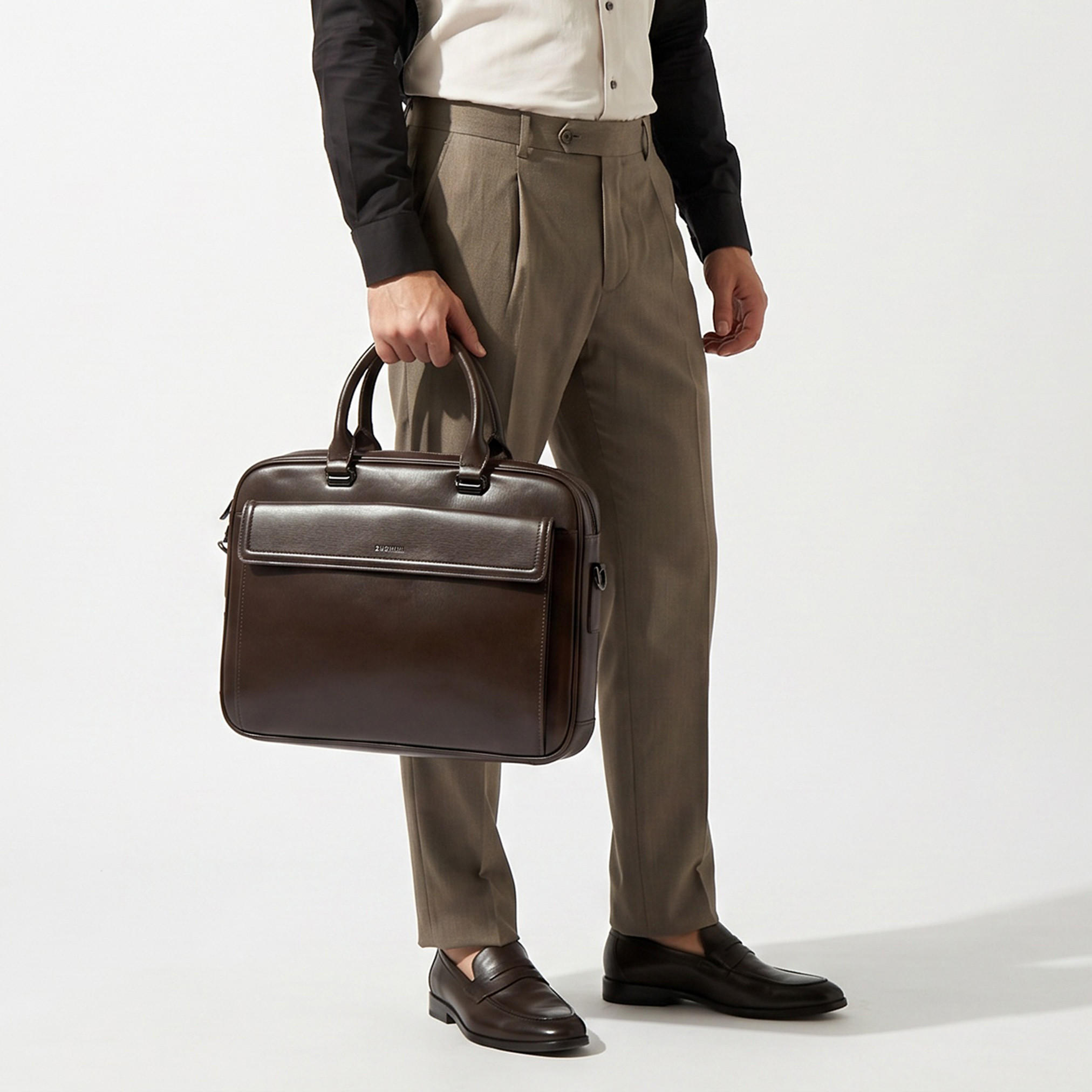 Duchini Men 90 Degree Opening Laptop Bag-men-bags-image-9