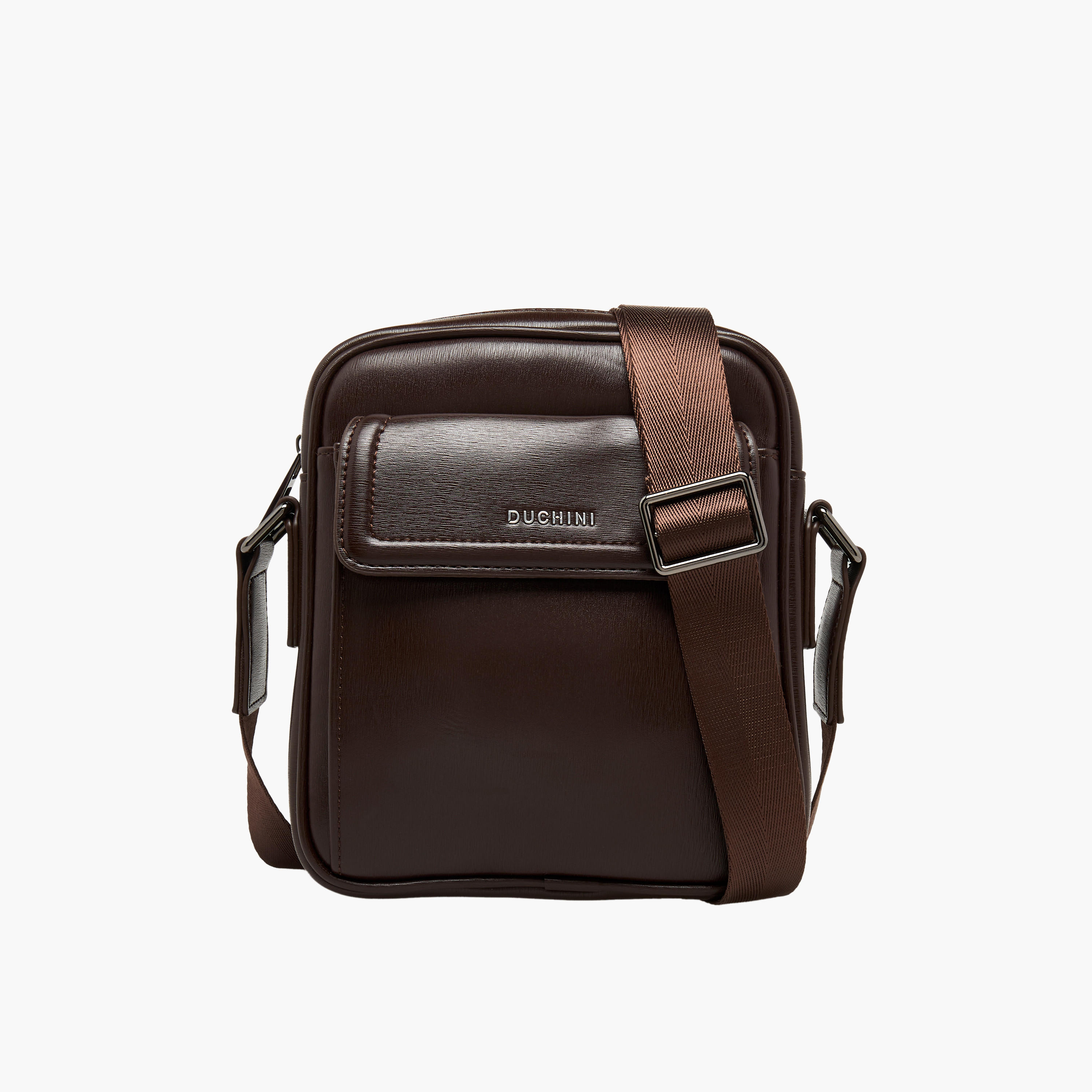 Duchini Men Adjustable Strap Crossbody Bag-men-bags-image-1