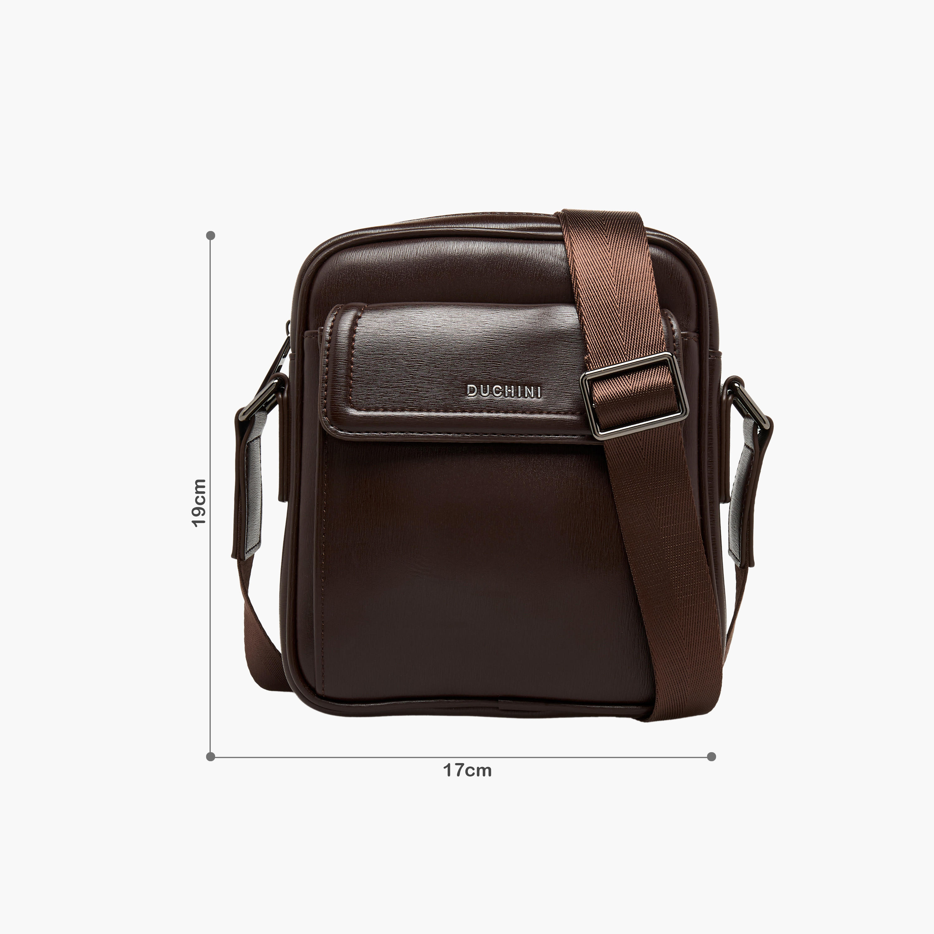Duchini Men Adjustable Strap Crossbody Bag-men-bags-image-2