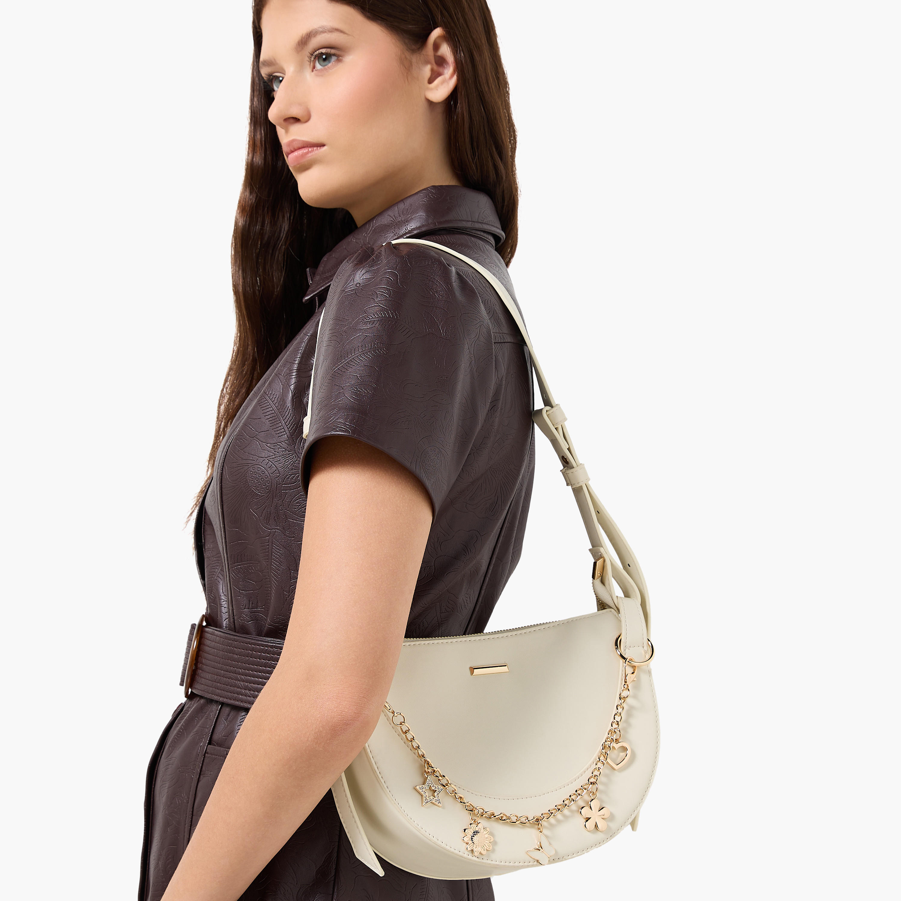 شنطة كتف بدلاية وحزام قابل للتعديل إتش واي جي من أدور-women-bagsandwallets-handbags-image-2