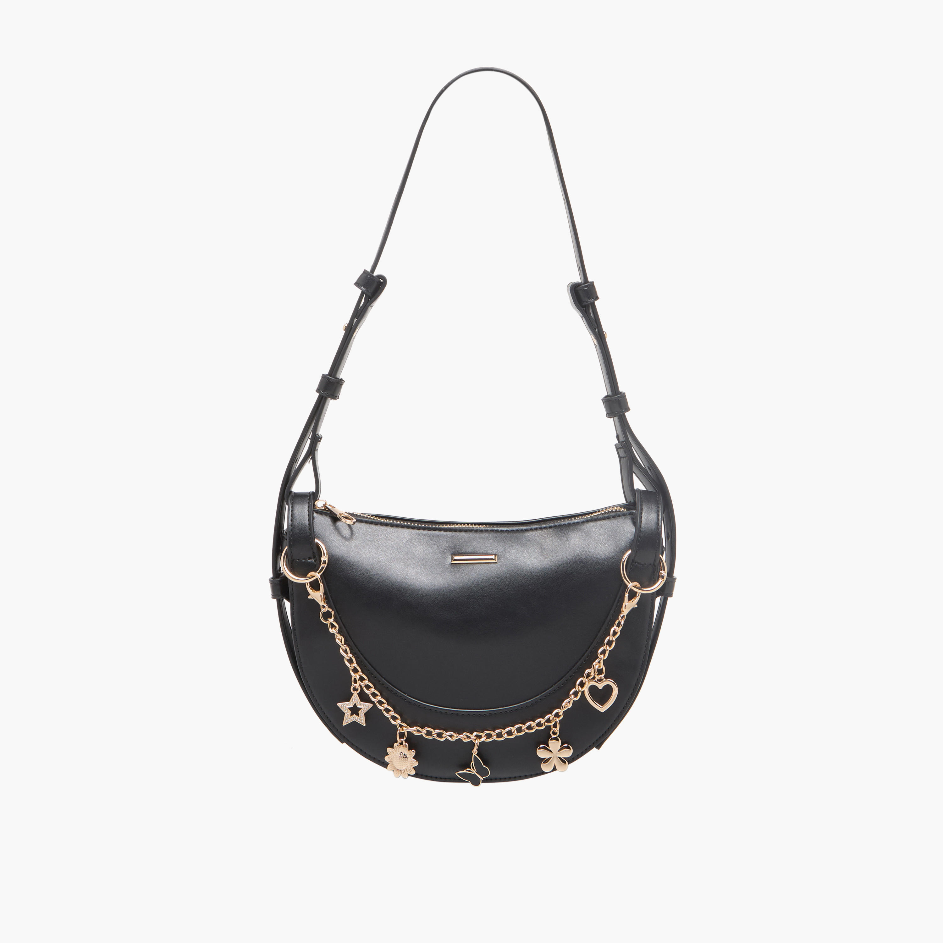 Adore HYG Charm Accent Shoulder Bag with Adjustable Strap-women-bagsandwallets-handbags-image-1