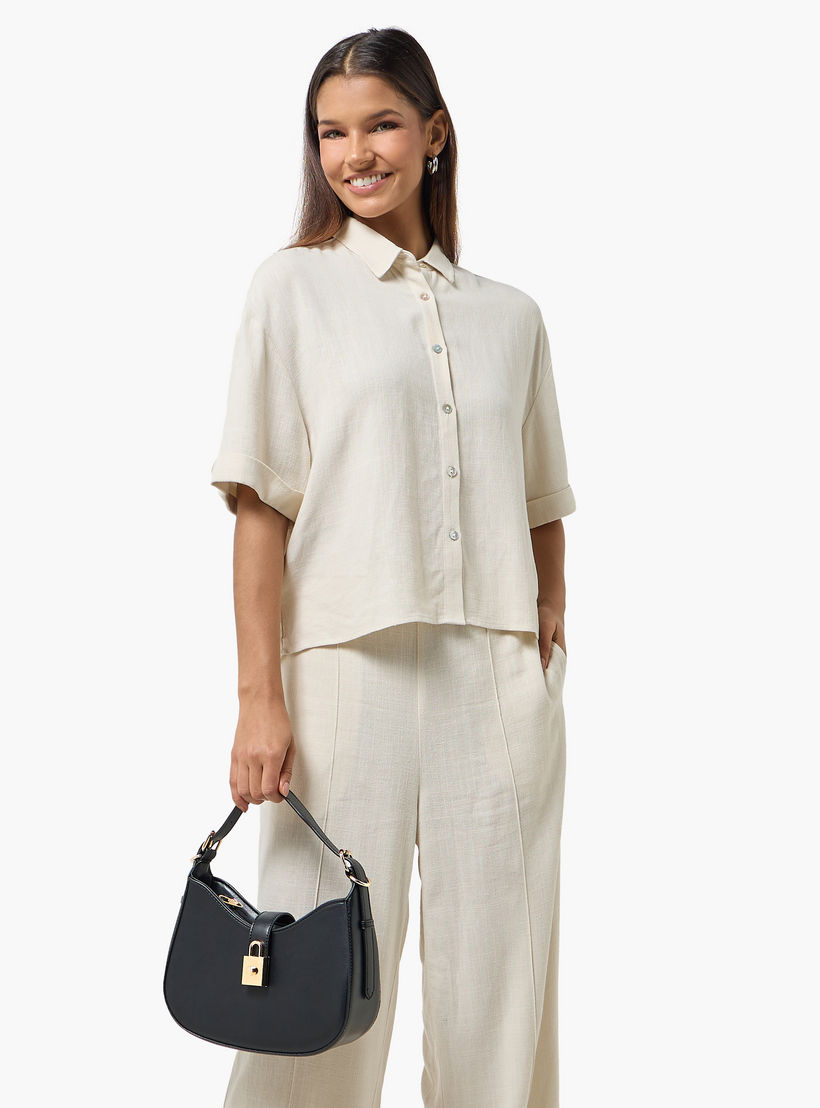 شنطة كروس بودي بتفاصيل دلايّة قفل مع حزام قابل للفصل من أدور-women-bagsandwallets-handbags-image-2