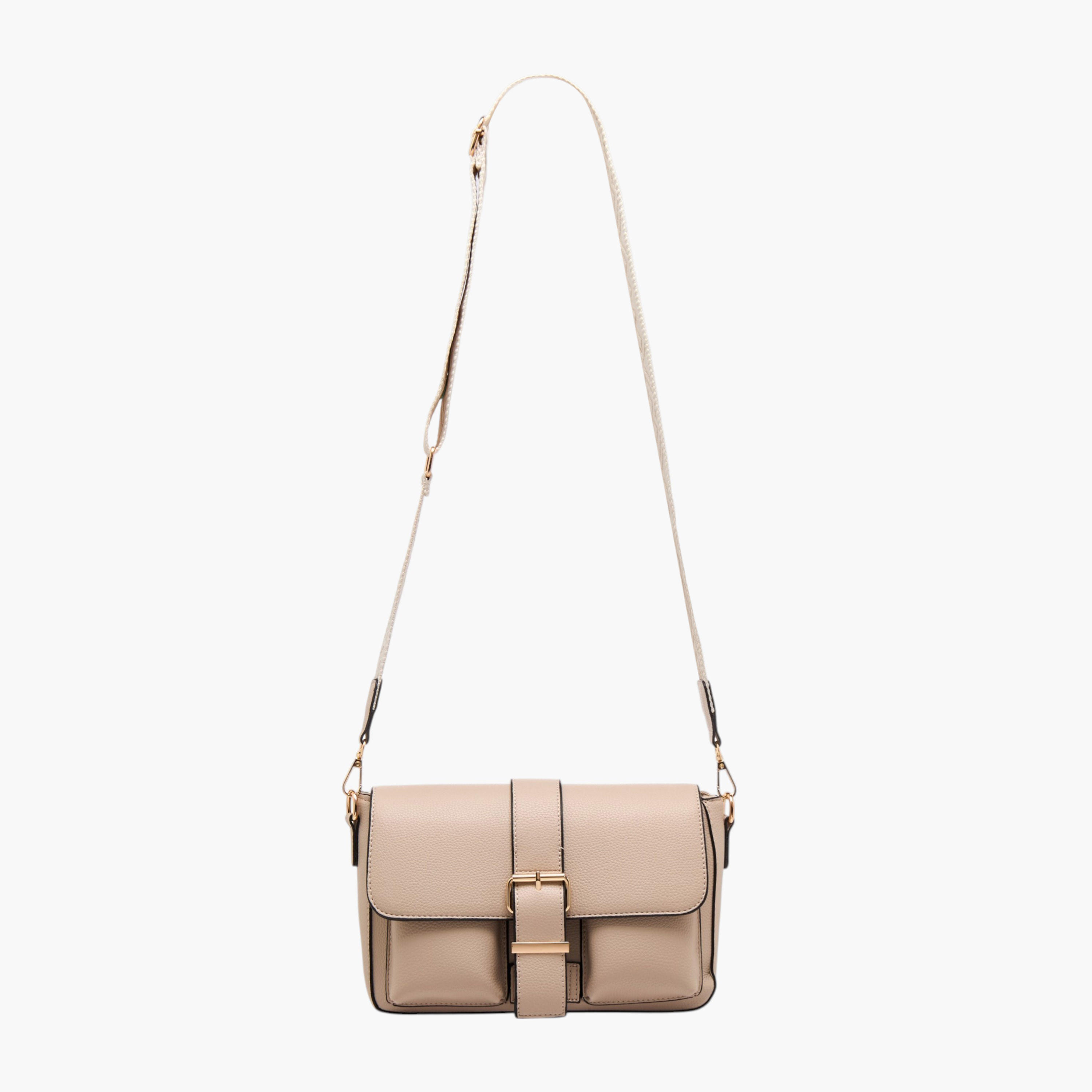 شنطة كروس بودي بارزة الملمس بحزام قابل للفصل أتش واي دي من أدور-women-bagsandwallets-handbags-image-2