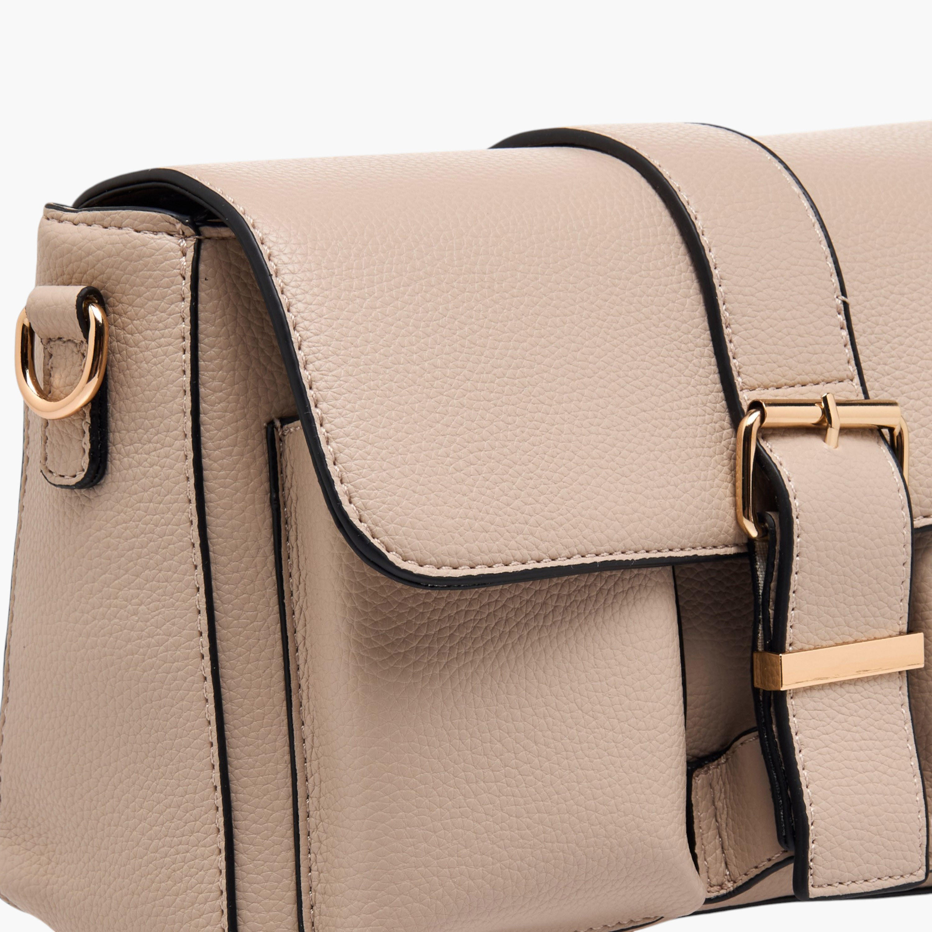 شنطة كروس بودي بارزة الملمس بحزام قابل للفصل أتش واي دي من أدور-women-bagsandwallets-handbags-image-4