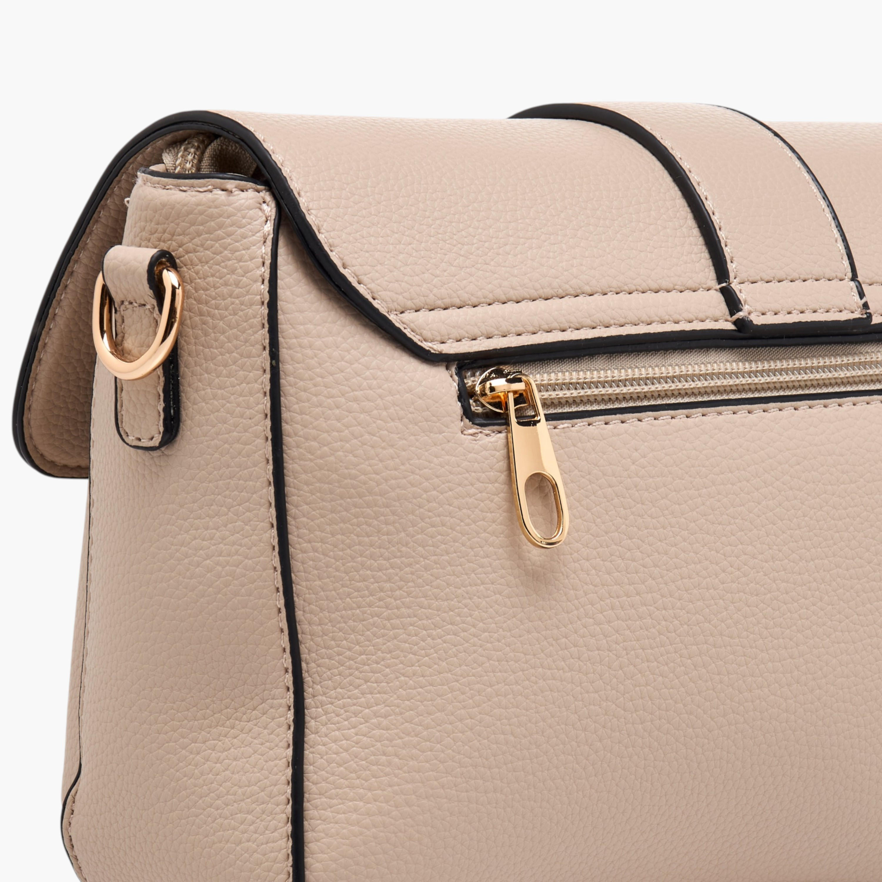 شنطة كروس بودي بارزة الملمس بحزام قابل للفصل أتش واي دي من أدور-women-bagsandwallets-handbags-image-5