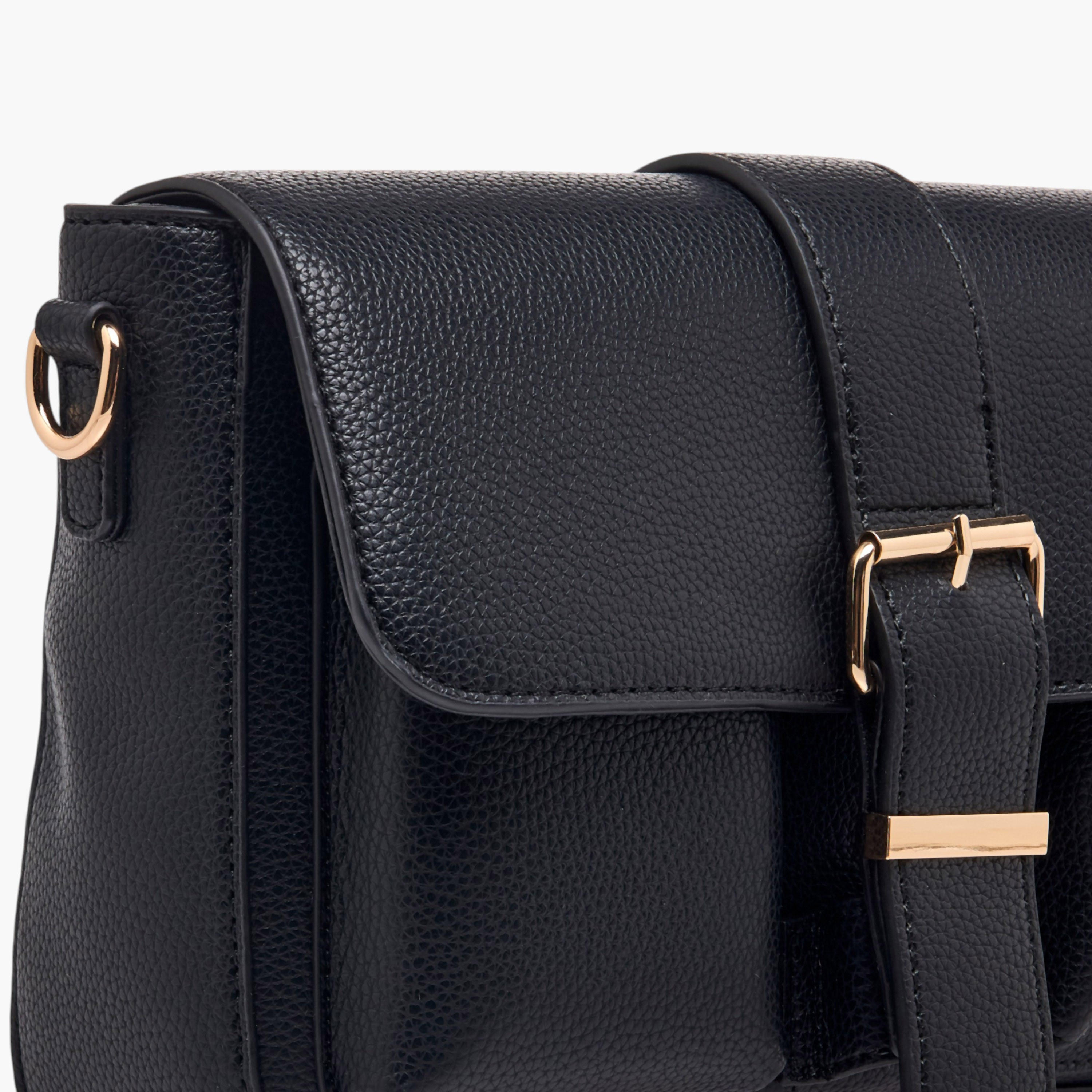 Adore HYG Textured Crossbody Bag with Detachable Strap-women-bagsandwallets-handbags-image-4