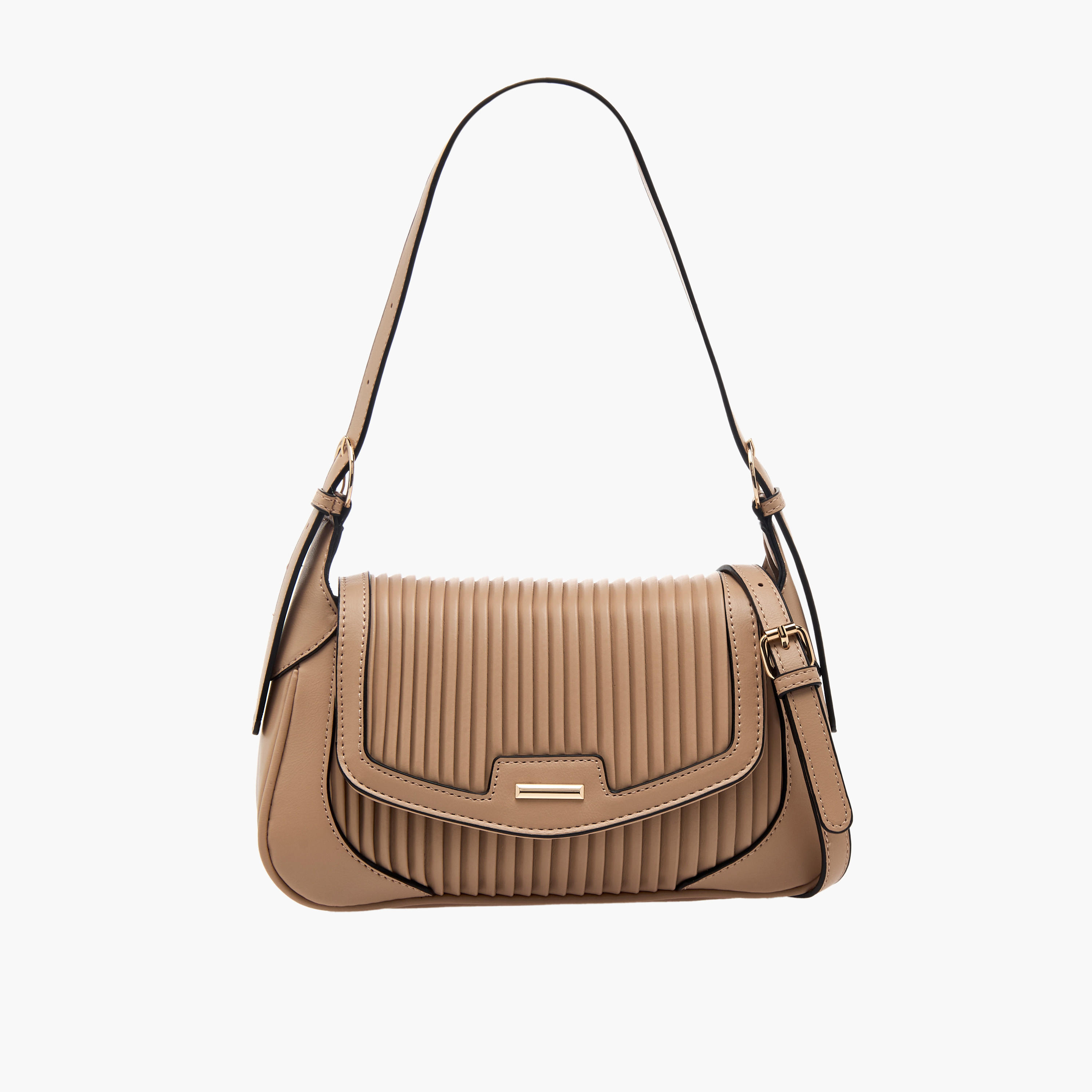 Adore Pleated Crossbody Bag with Detachable Strap-women-bagsandwallets-handbags-image-1