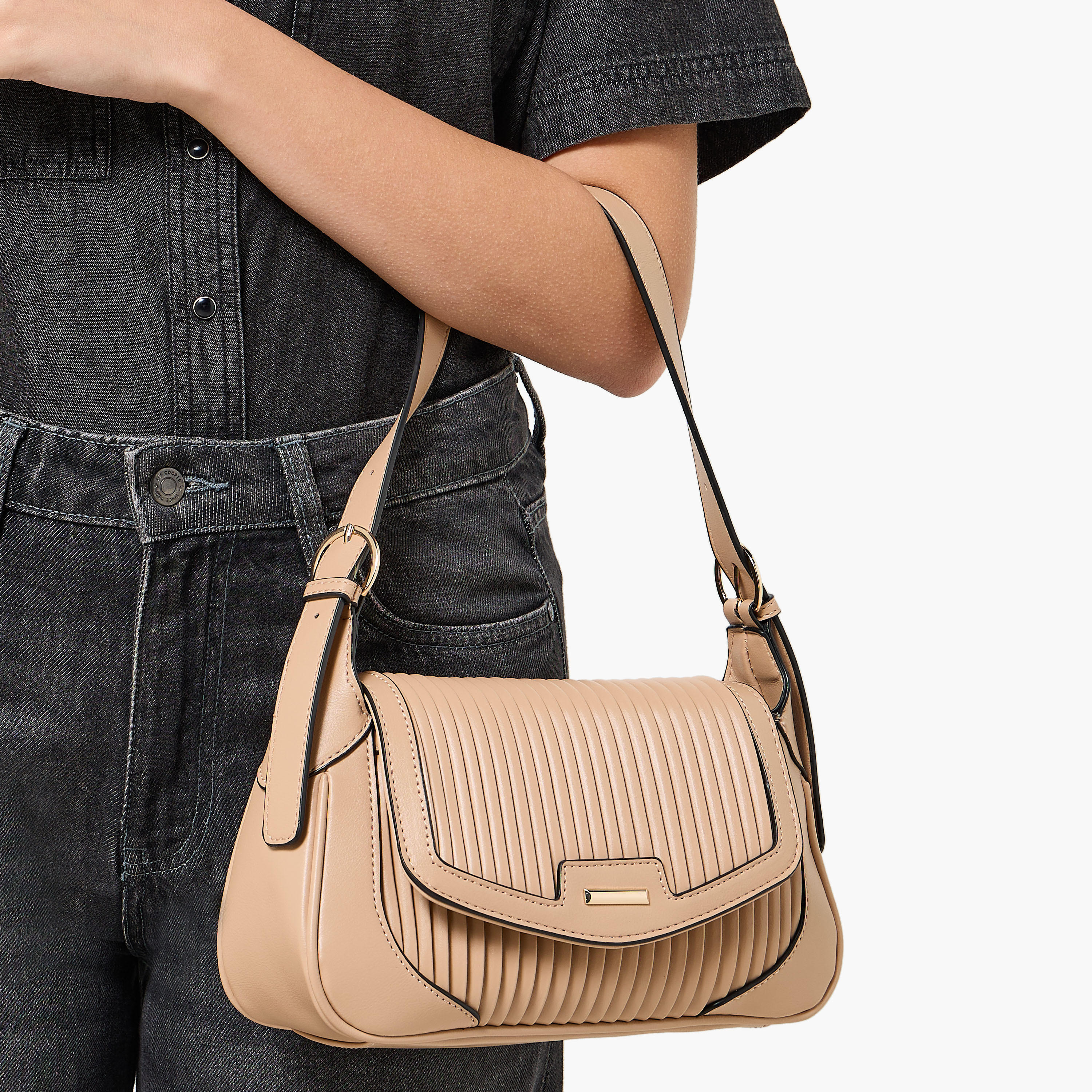 Adore Pleated Crossbody Bag with Detachable Strap-women-bagsandwallets-handbags-image-2