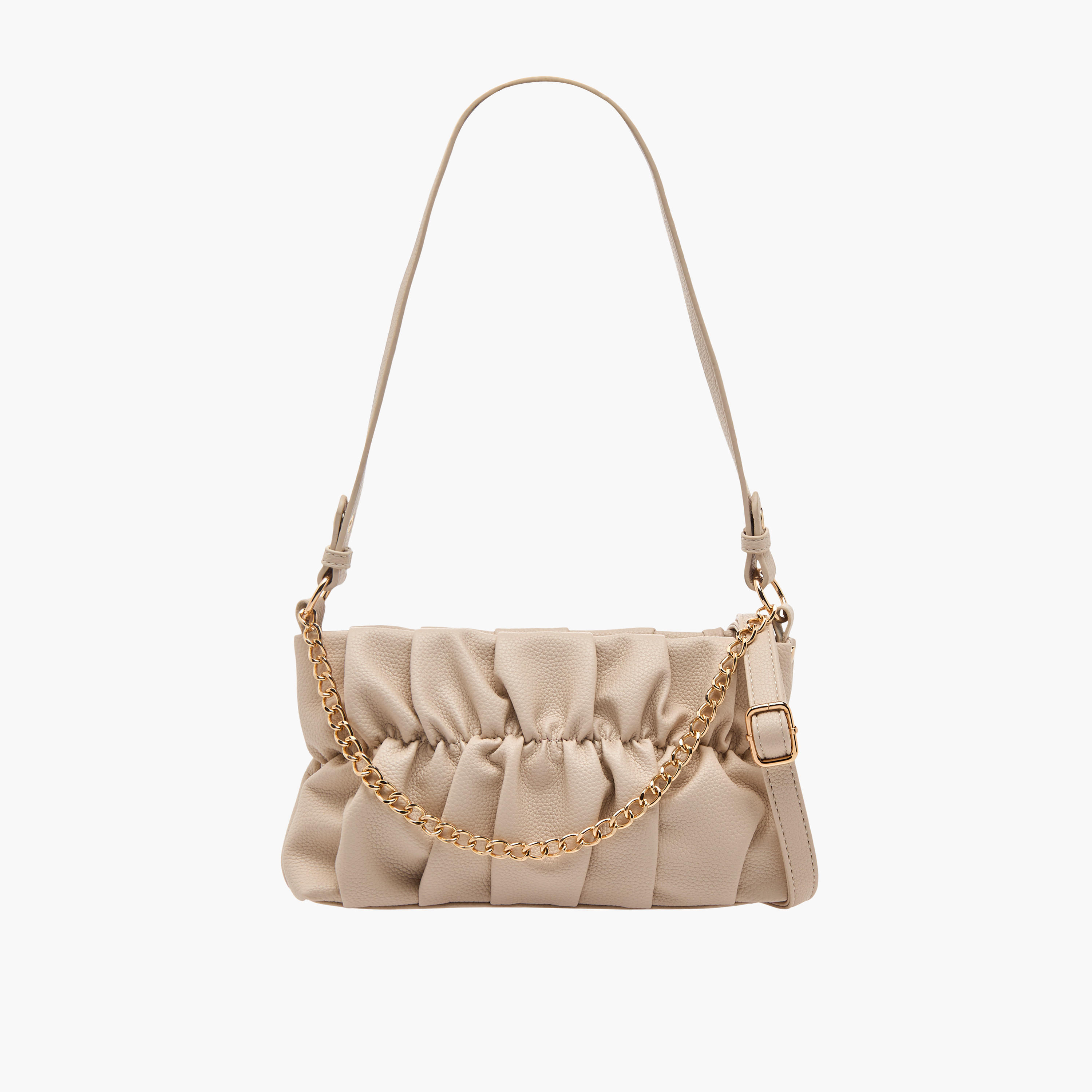 Adore Ruched Detail Crossbody Bag with Detachable Strap-women-bagsandwallets-handbags-image-1