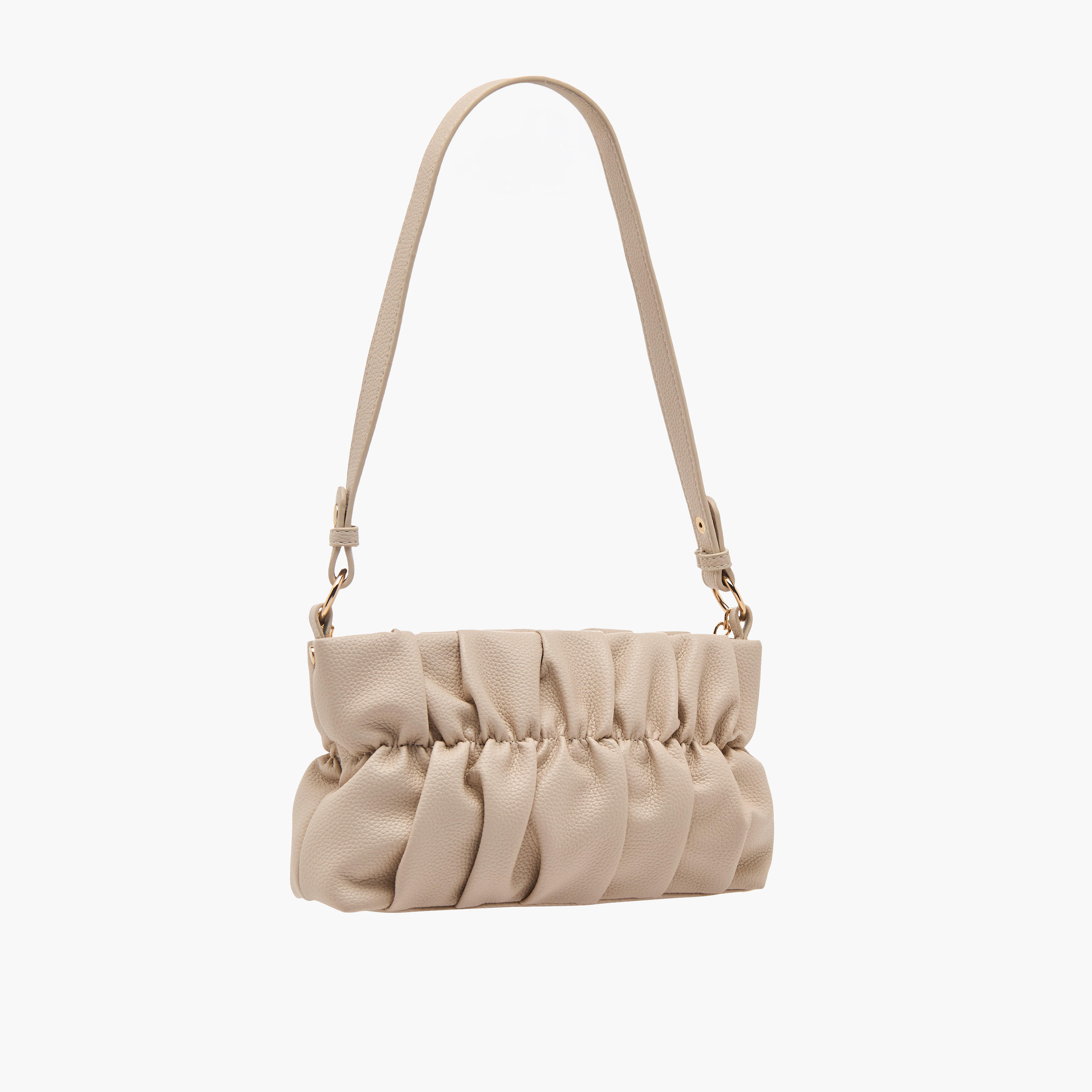 Adore Ruched Detail Crossbody Bag with Detachable Strap-women-bagsandwallets-handbags-image-4