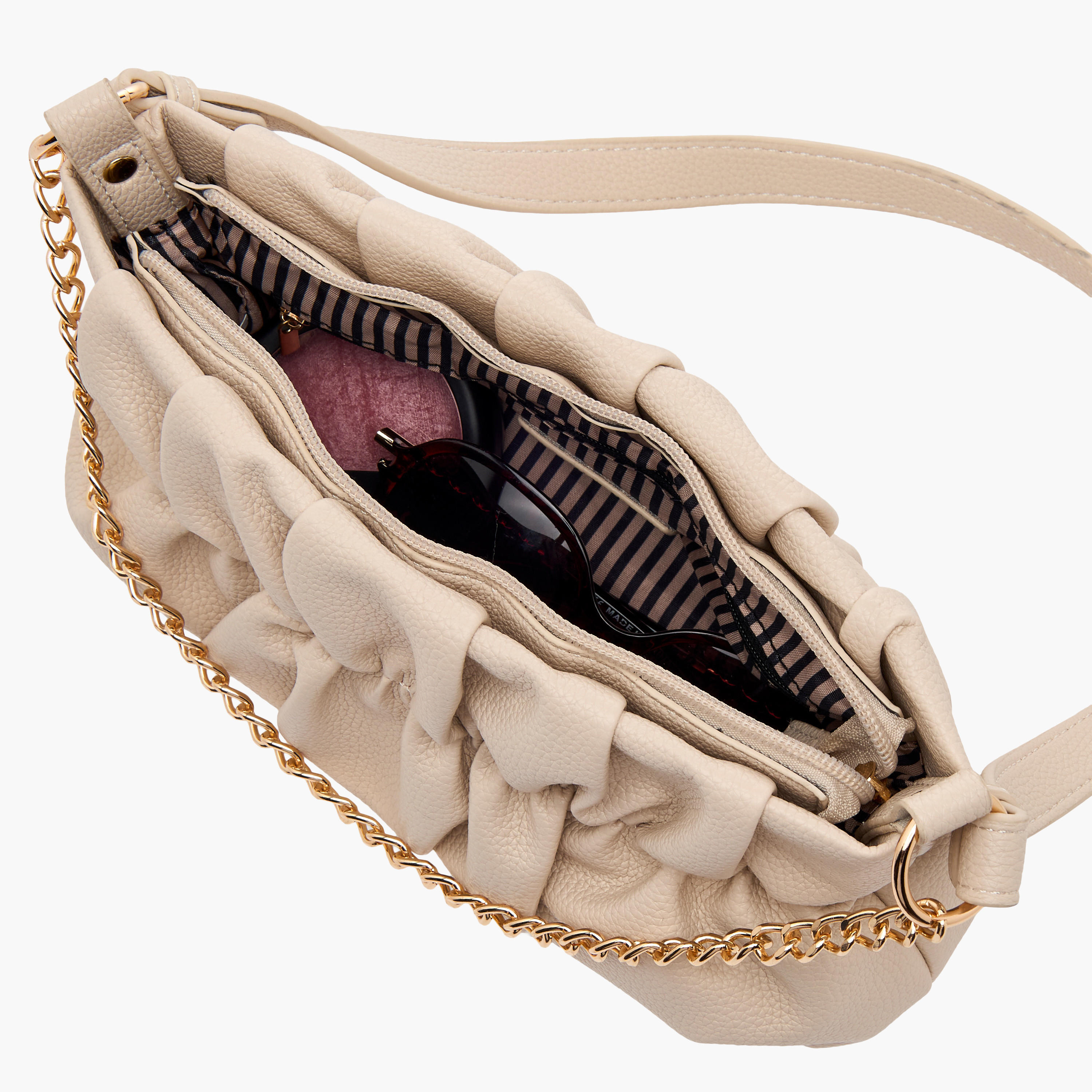 Adore Ruched Detail Crossbody Bag with Detachable Strap-women-bagsandwallets-handbags-image-9