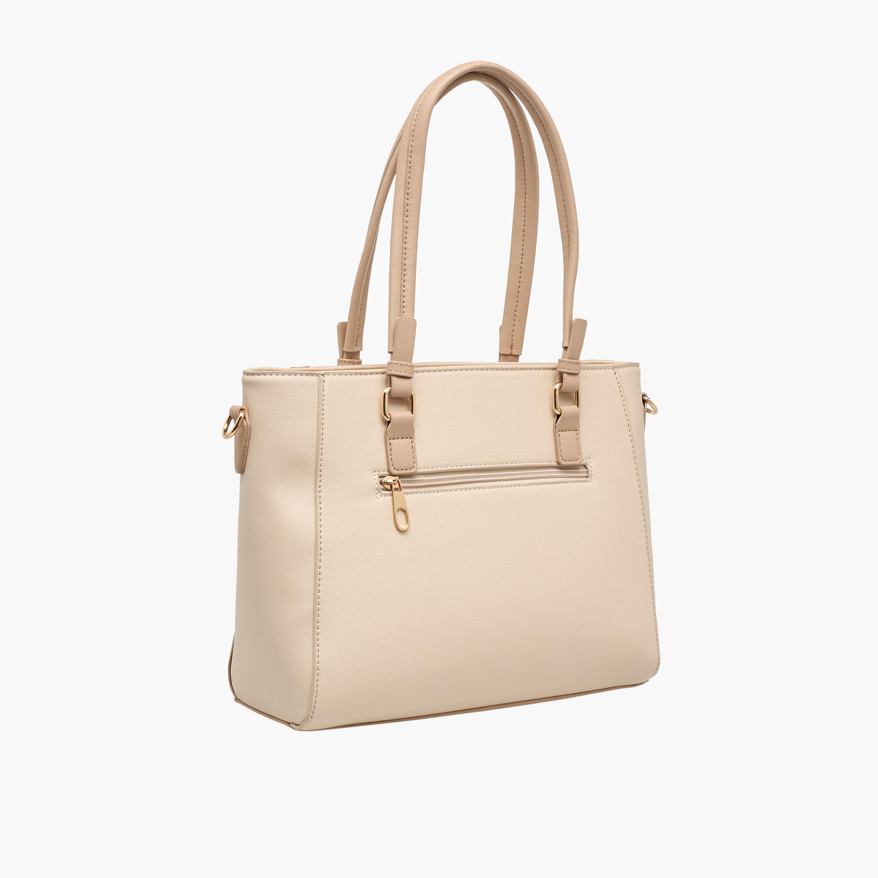 Adore Textured Tote Bag with Detachable Strap-women-bagsandwallets-handbags-image-4