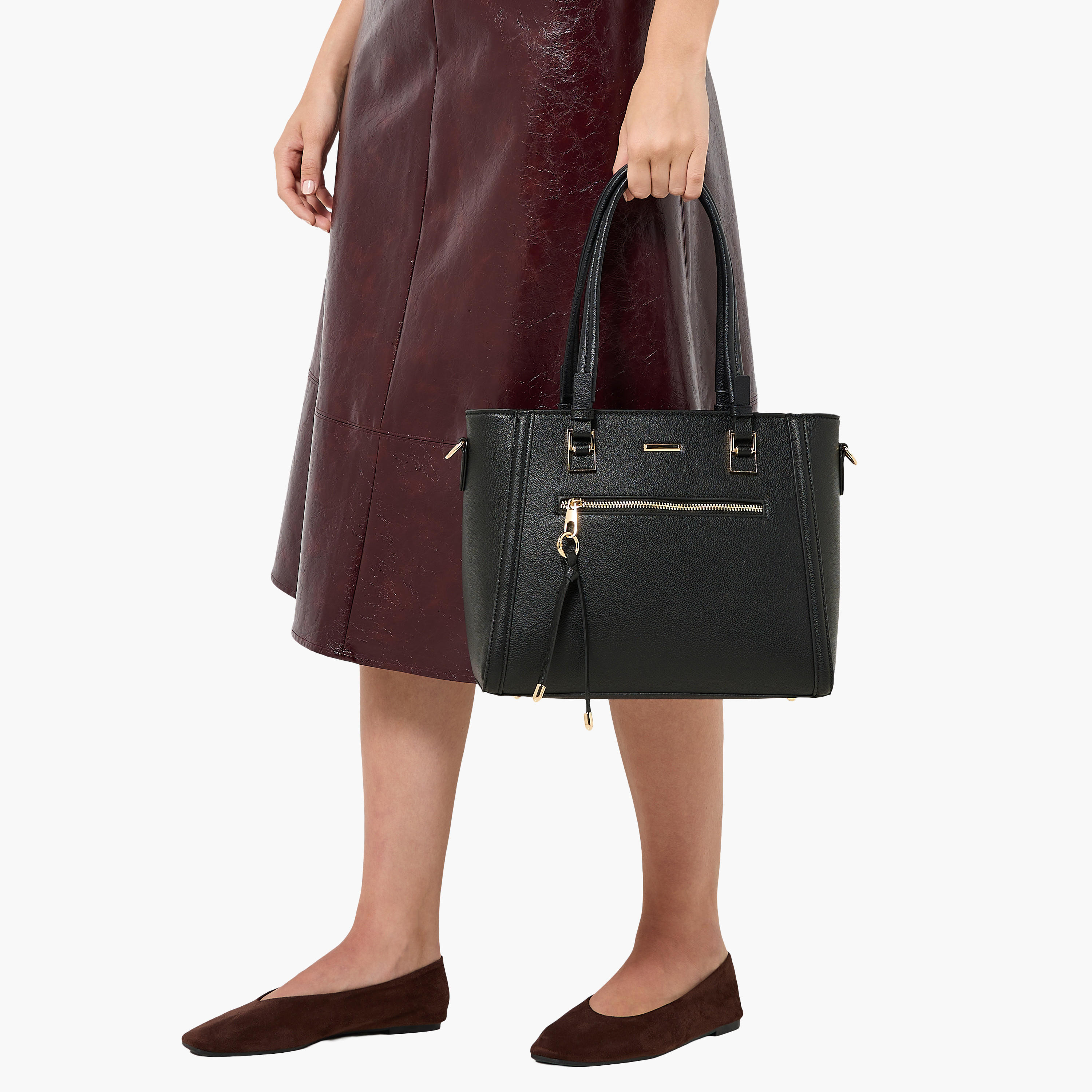شنطة توتي بارزة الملمس بحزام قابل للفصل من أدور-women-bagsandwallets-handbags-image-2