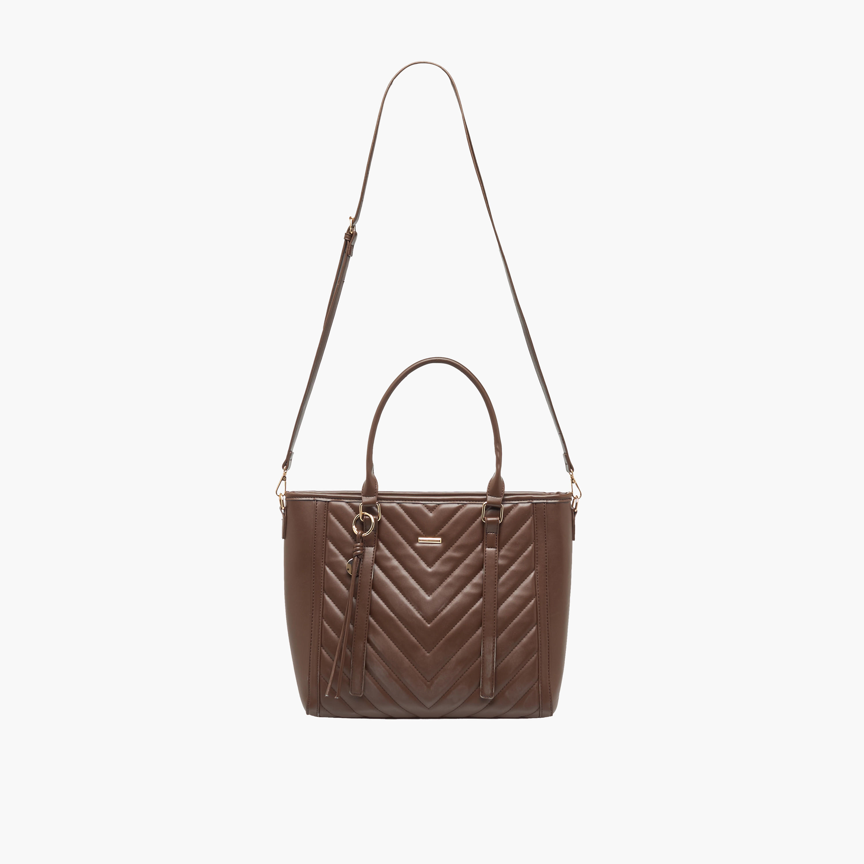 Adore Quilted Tote Bag with Detachable Strap-women-bagsandwallets-handbags-image-3