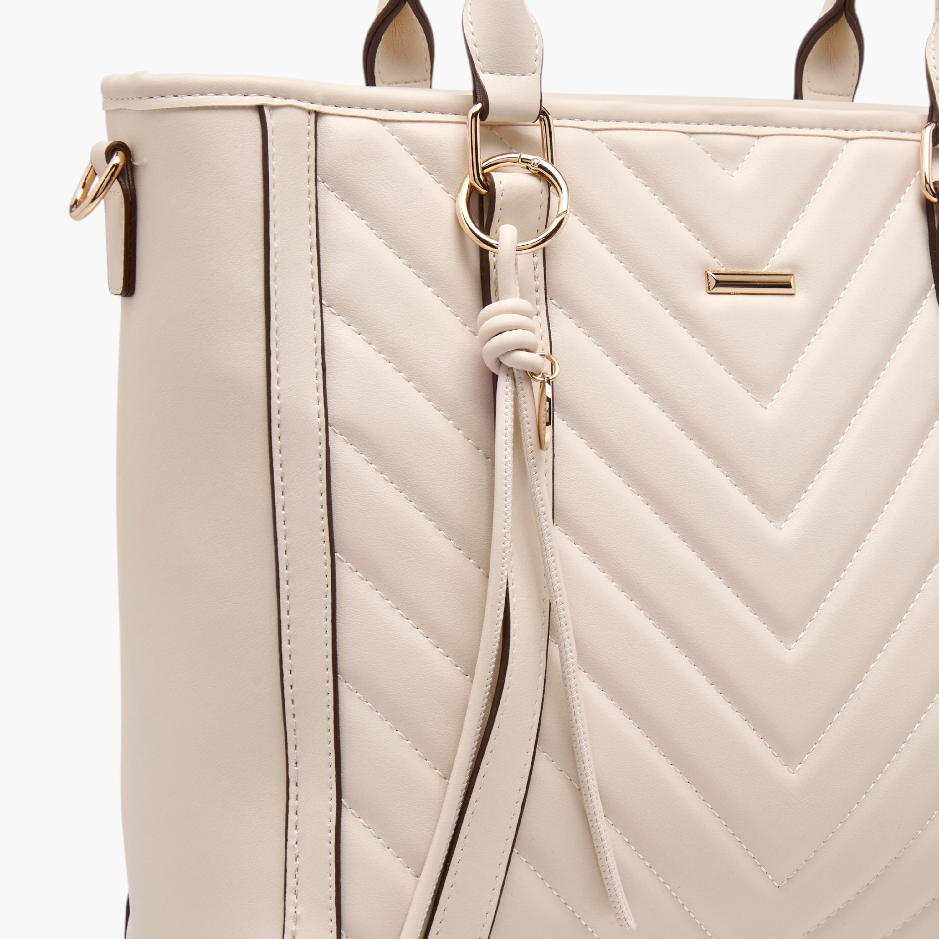Adore Quilted Tote Bag with Detachable Strap-women-bagsandwallets-handbags-image-4
