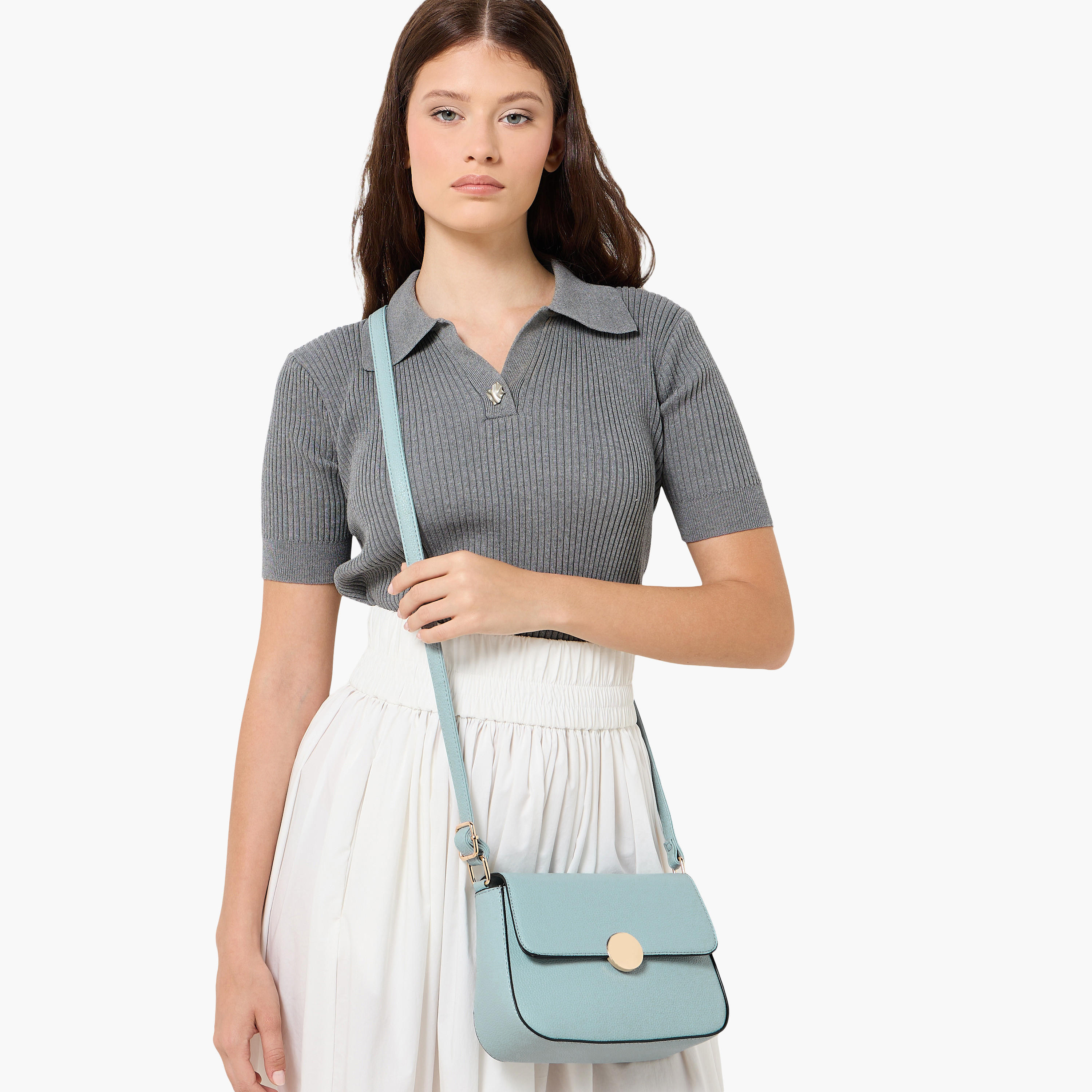 Adore Textured Crossbody Bag with Detachable Strap-women-bagsandwallets-handbags-image-2