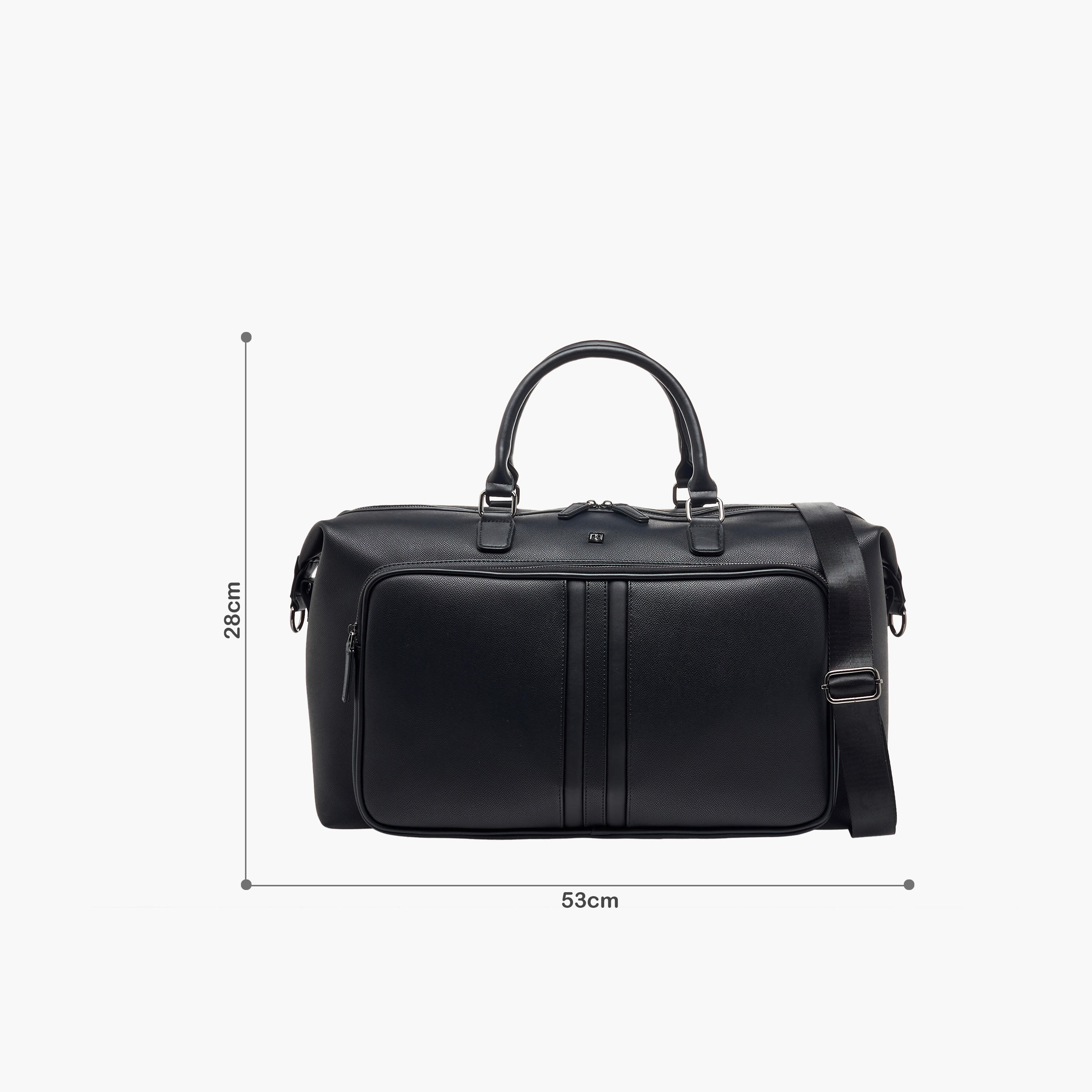Duchini Duffle Bag Zip Closure Double Handles-travel-luggagesandbags-dufflebags-image-2