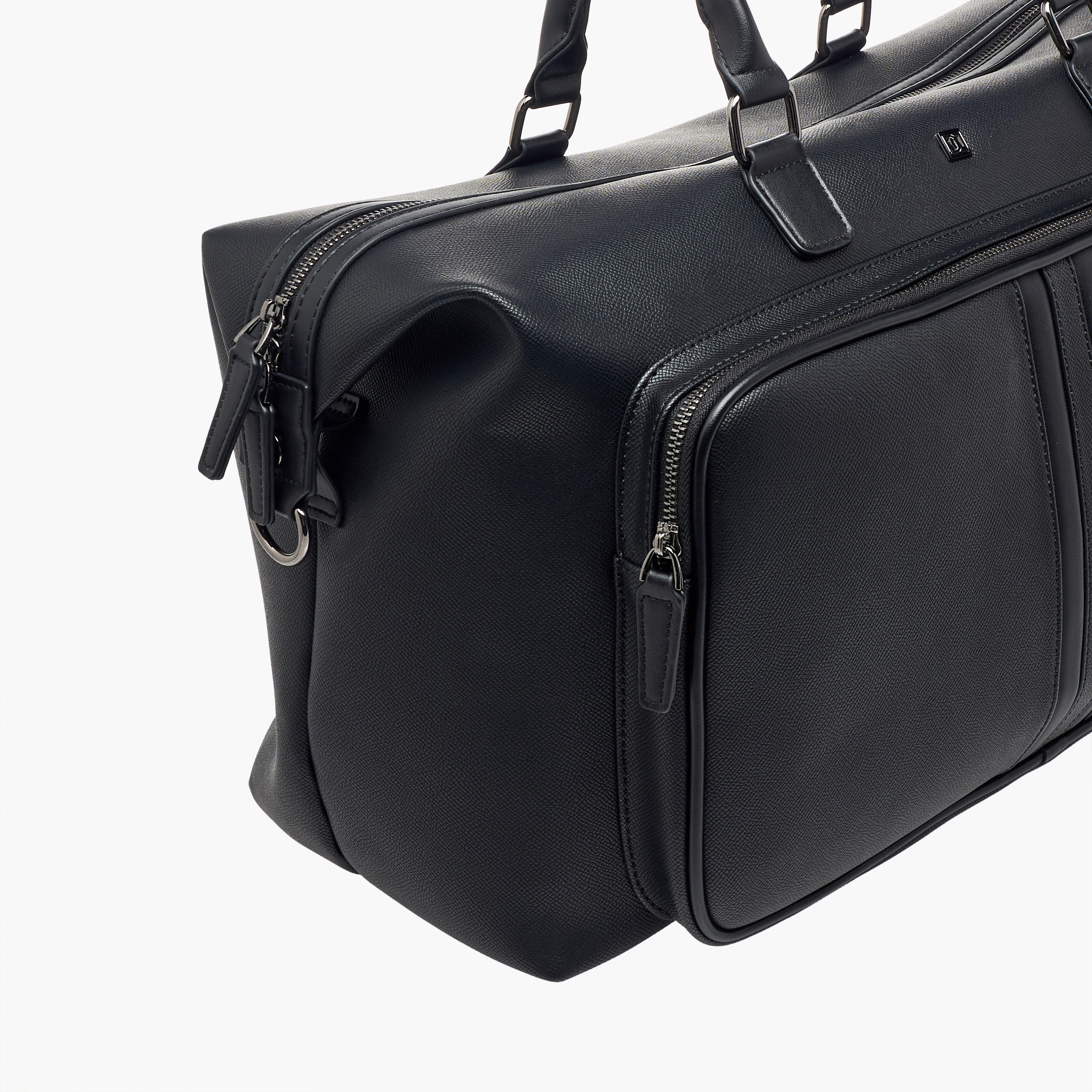 Duchini Duffle Bag Zip Closure Double Handles-travel-luggagesandbags-dufflebags-image-6
