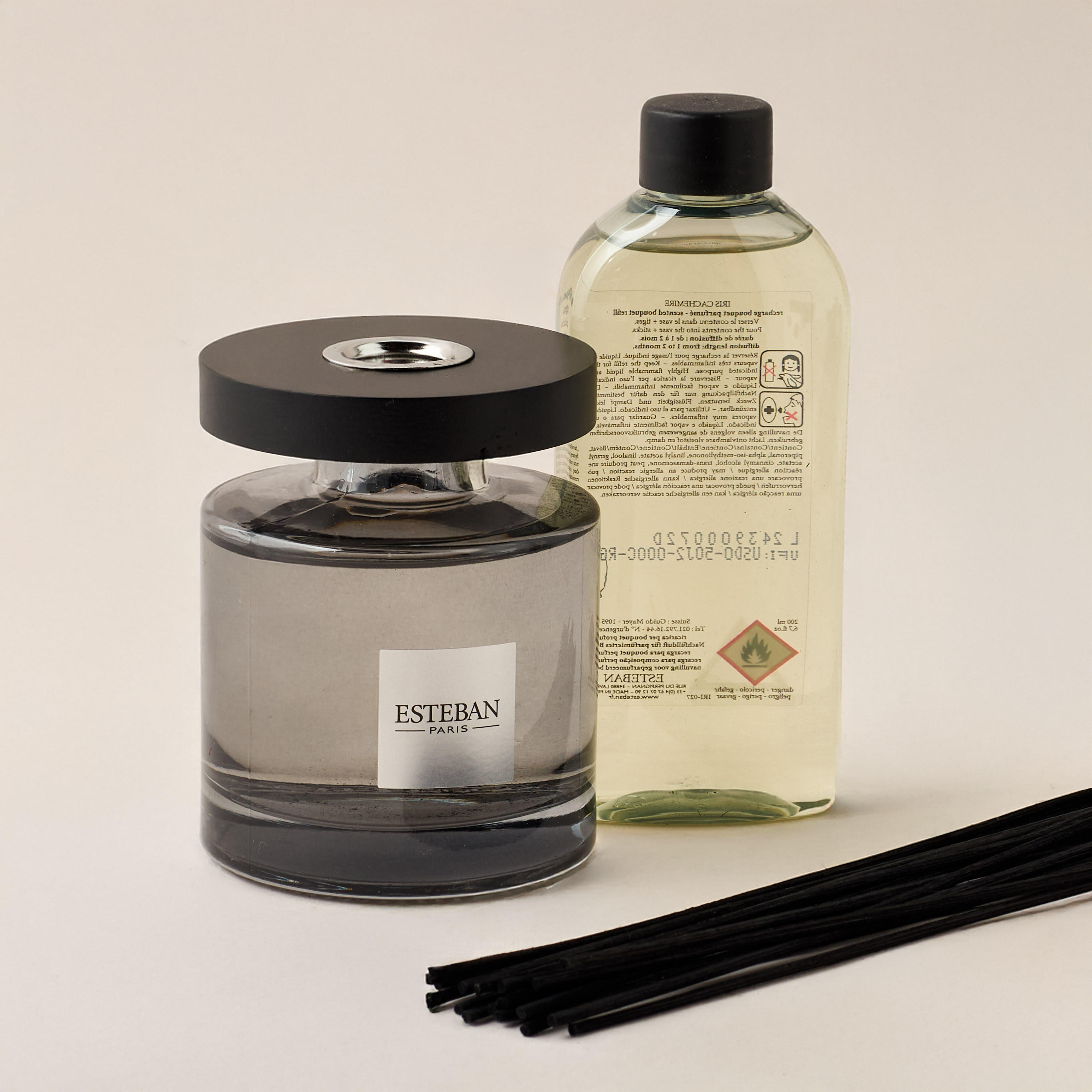 Esteban Paris Iris Cachemire Refillable Ellipse Scented Bouquet - 200 ml-household-homefragrance-fragranceoilsandessence-image-4