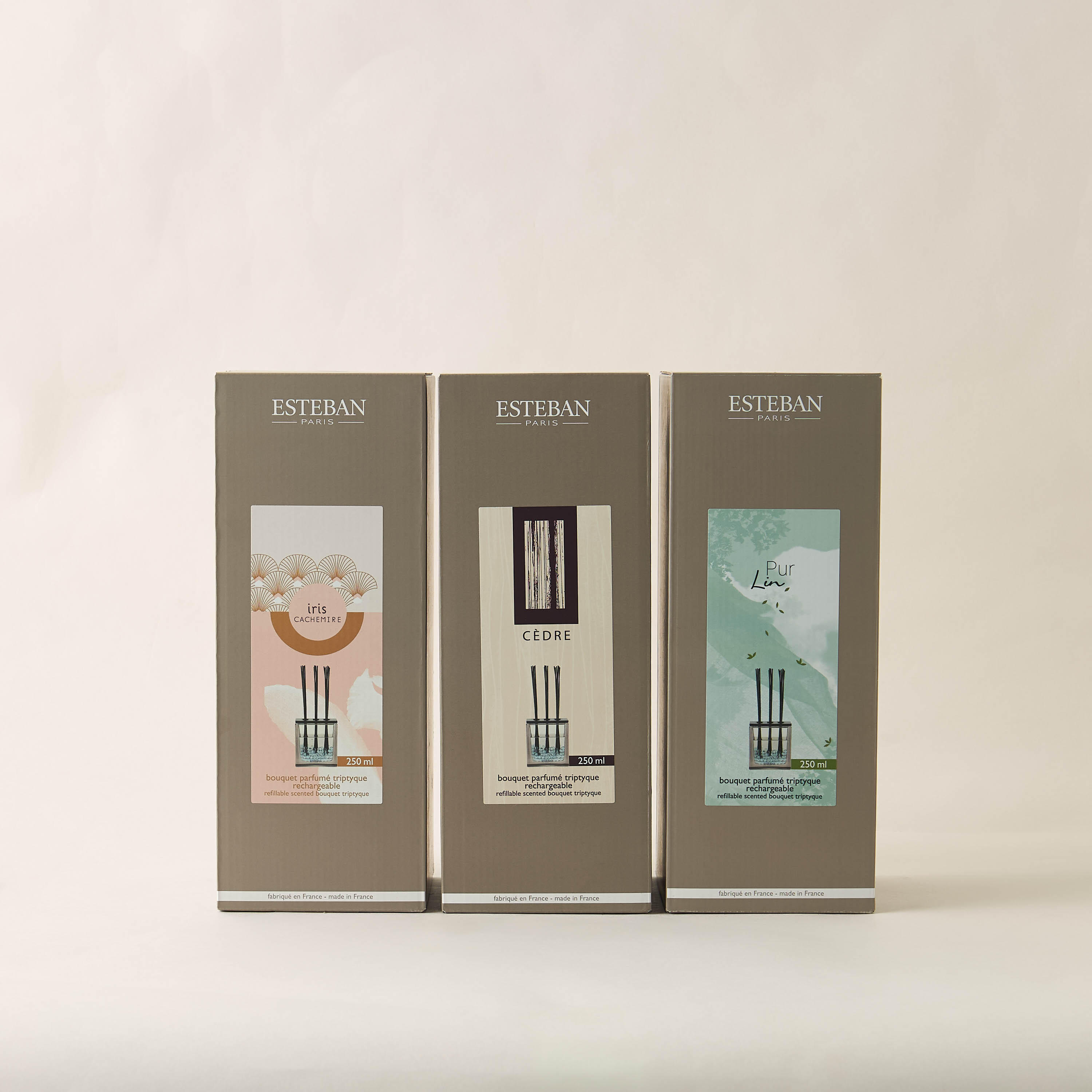 Esteban Iris Cachemire Scented Reed Diffuser Set - 250 ml-household-homefragrance-reeddiffusers-image-5
