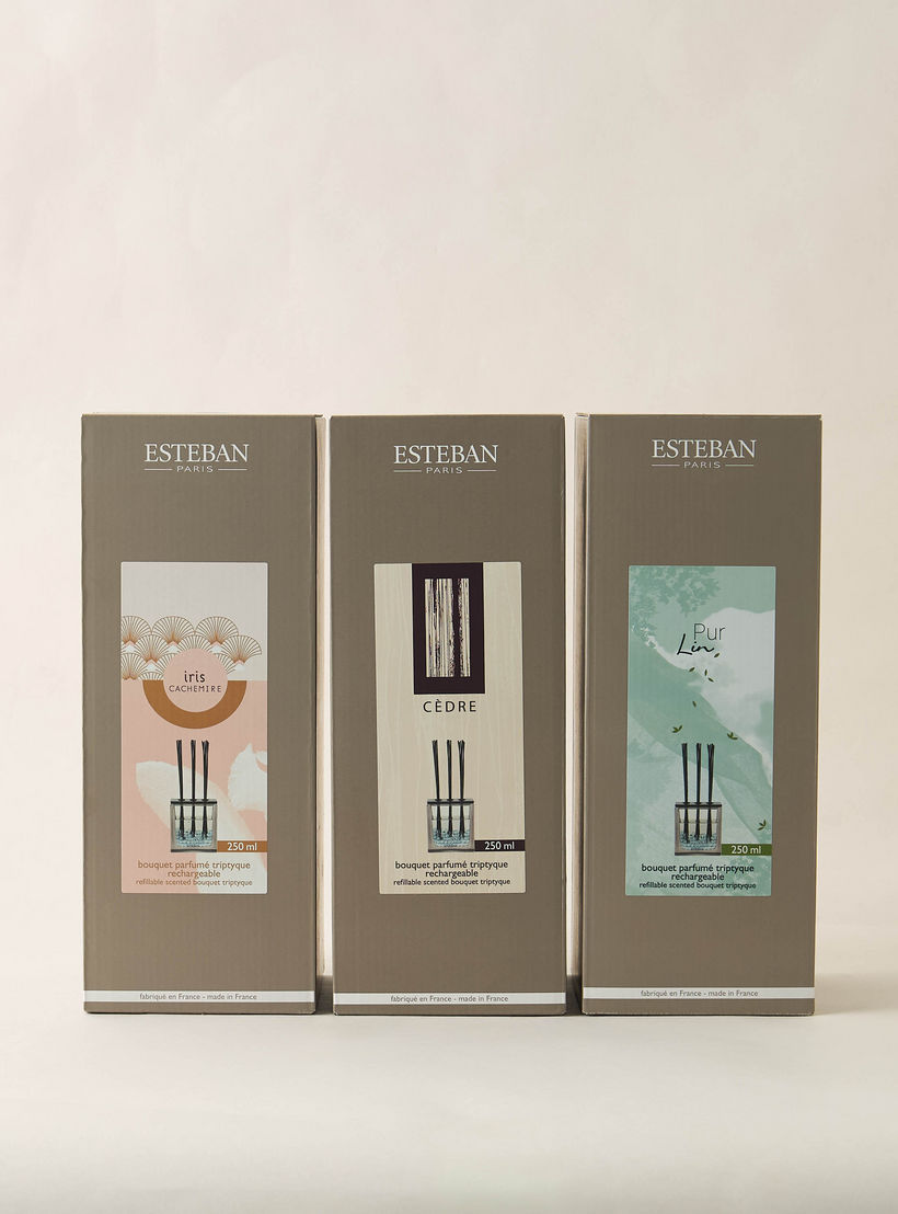 Esteban Iris Cachemire Scented Reed Diffuser Set - 250 ml-household-homefragrance-reeddiffusers-image-5