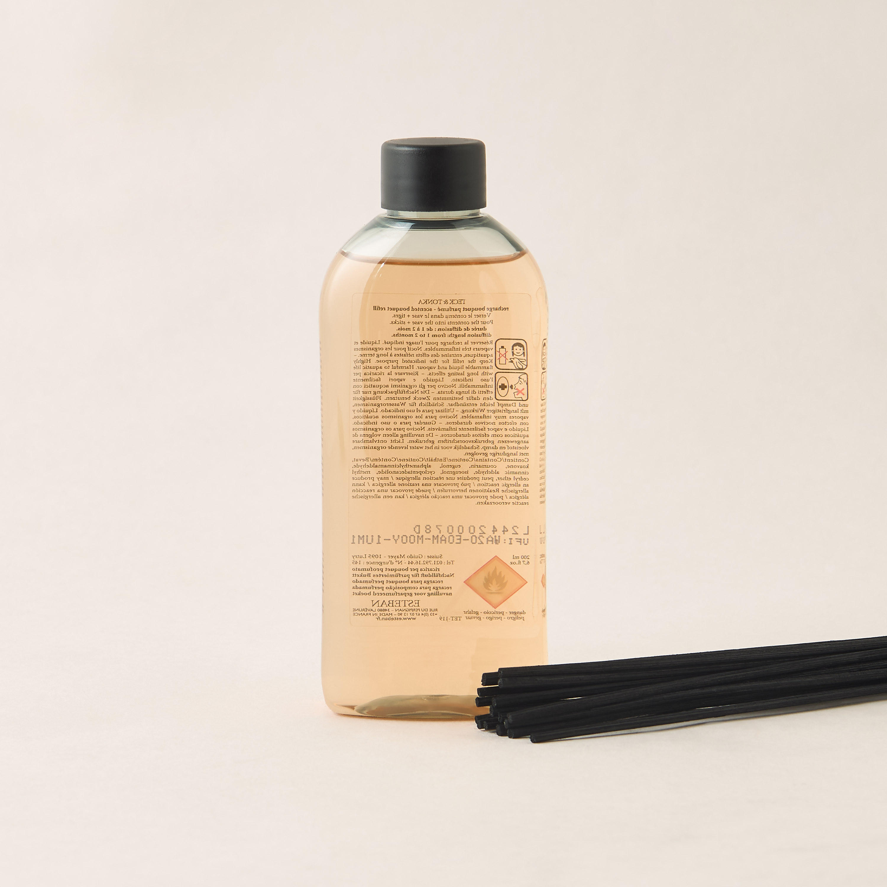 Esteban Teck and Tonka Scented Reed Diffuser Set - 200 ml-household-homefragrance-reeddiffusers-image-2