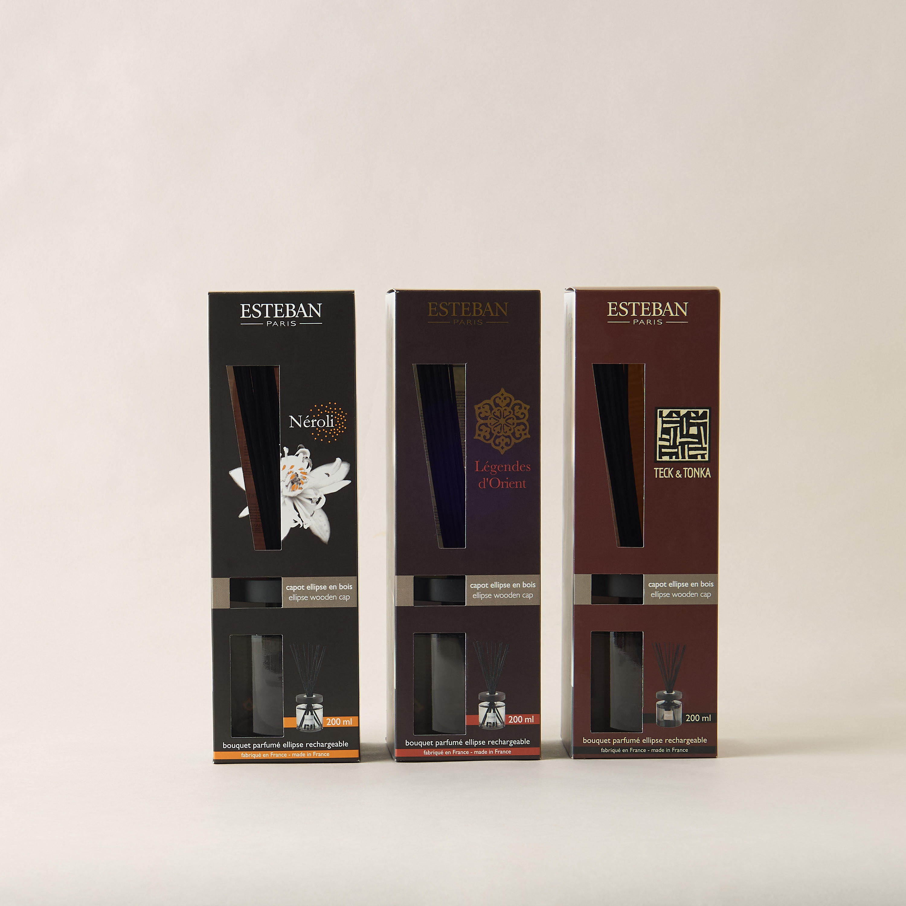 Esteban Teck and Tonka Scented Reed Diffuser Set - 200 ml-household-homefragrance-reeddiffusers-image-5
